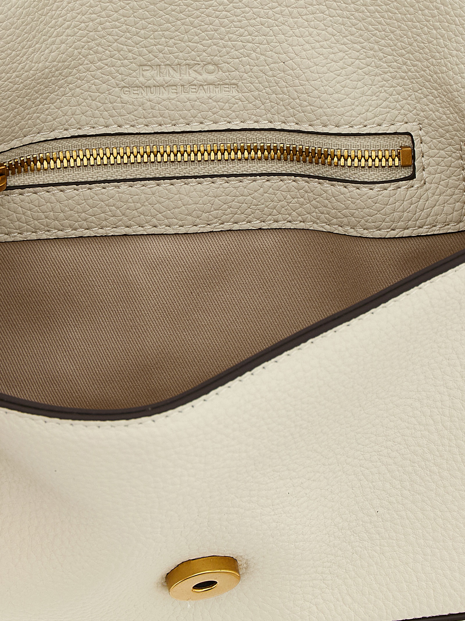 PINKO White Goatskin Crossbody Bag PINKO White Goatskin Crossbody Bag - Image 5