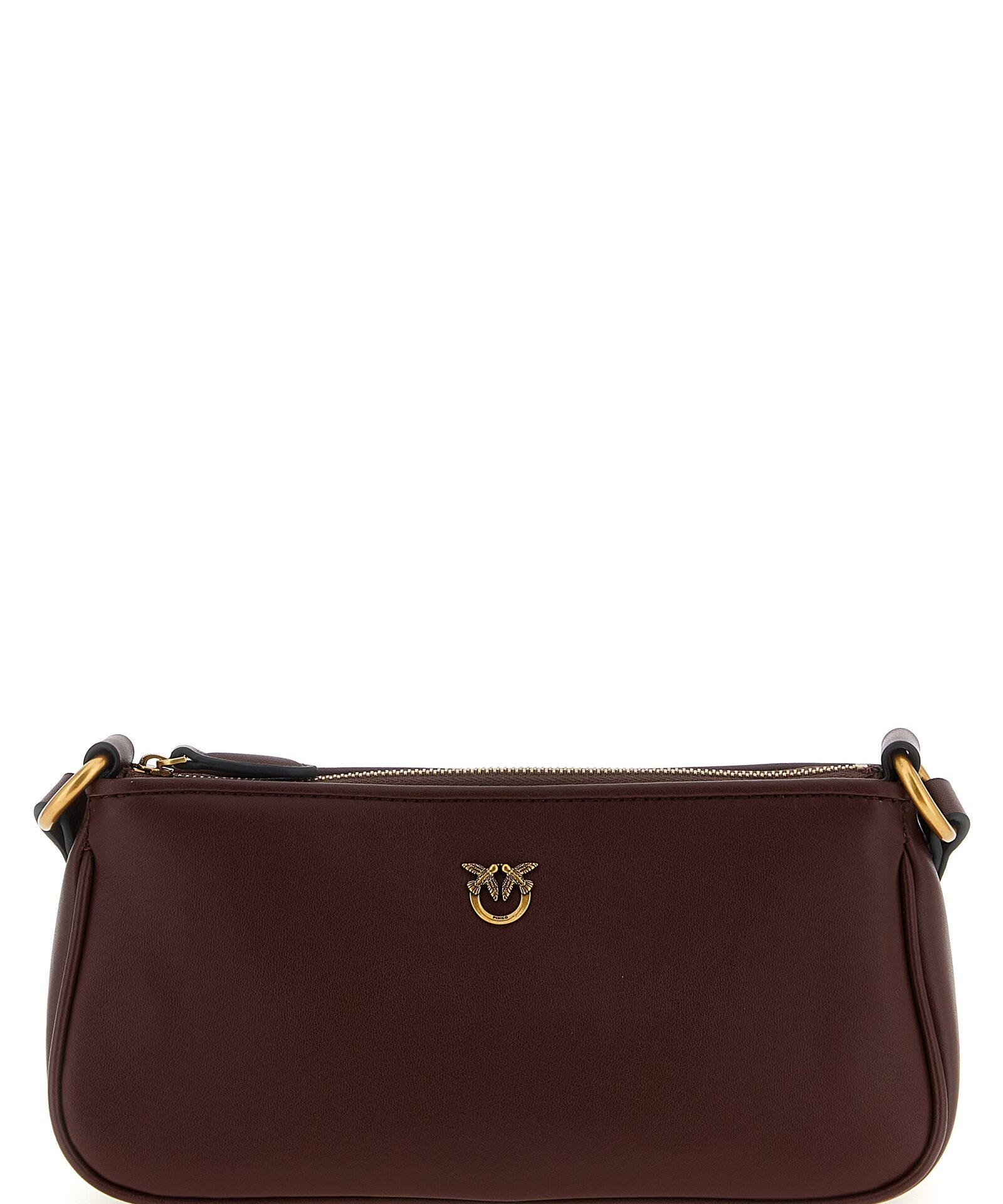 PINKO Bordeaux Cowhide Crossbody Bag