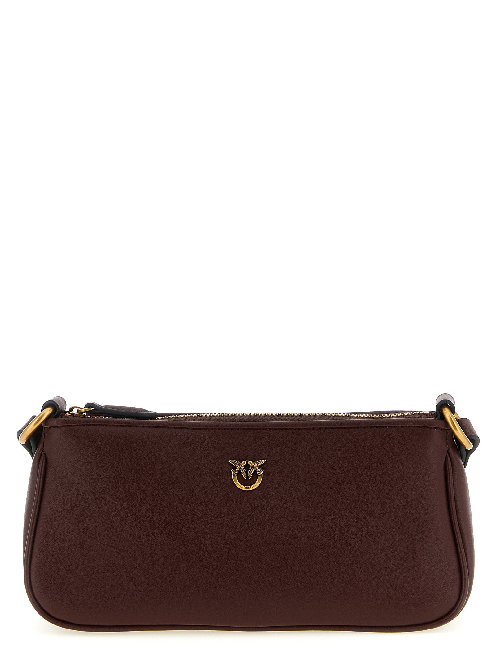 PINKO Bordeaux Cowhide Crossbody Bag PINKO Bordeaux Cowhide Crossbody Bag