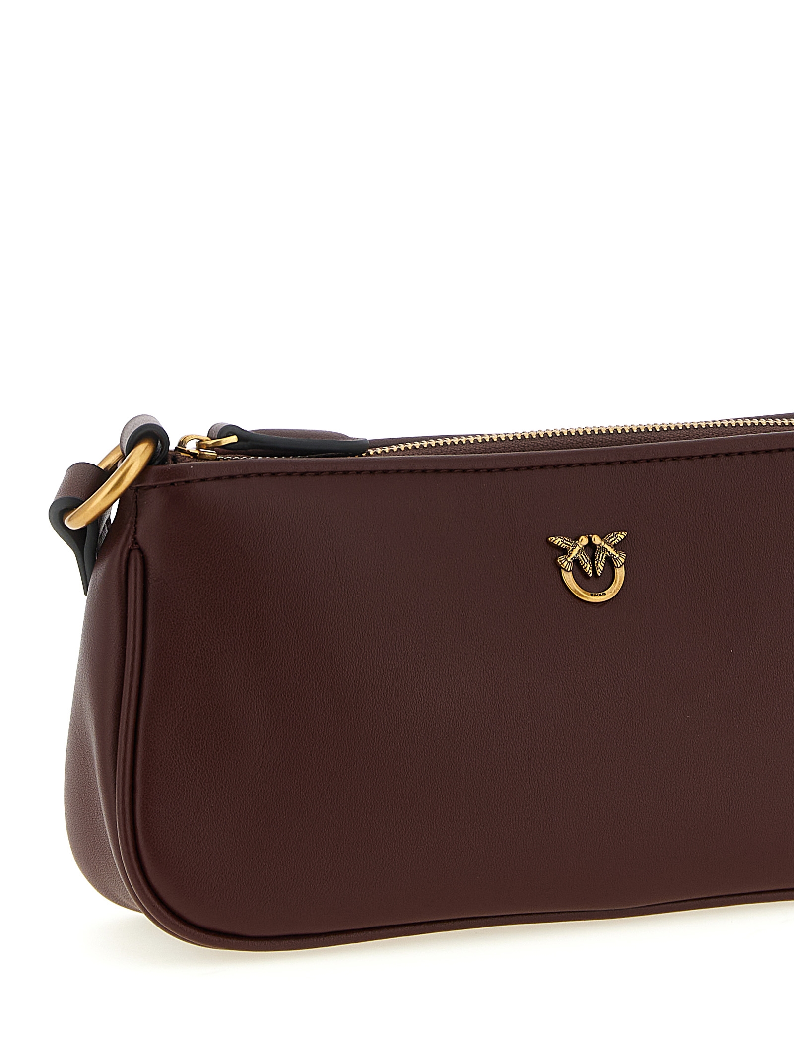 PINKO Bordeaux Cowhide Crossbody Bag PINKO Bordeaux Cowhide Crossbody Bag - Image 3