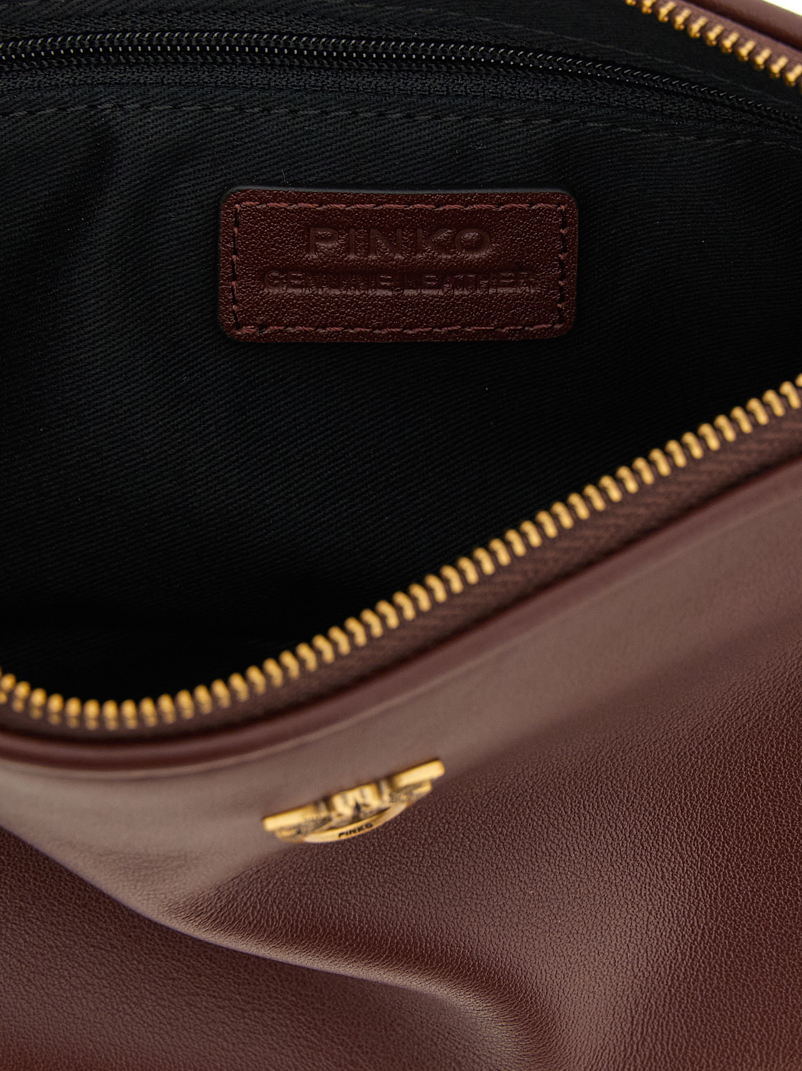PINKO Bordeaux Cowhide Crossbody Bag PINKO Bordeaux Cowhide Crossbody Bag - Image 4