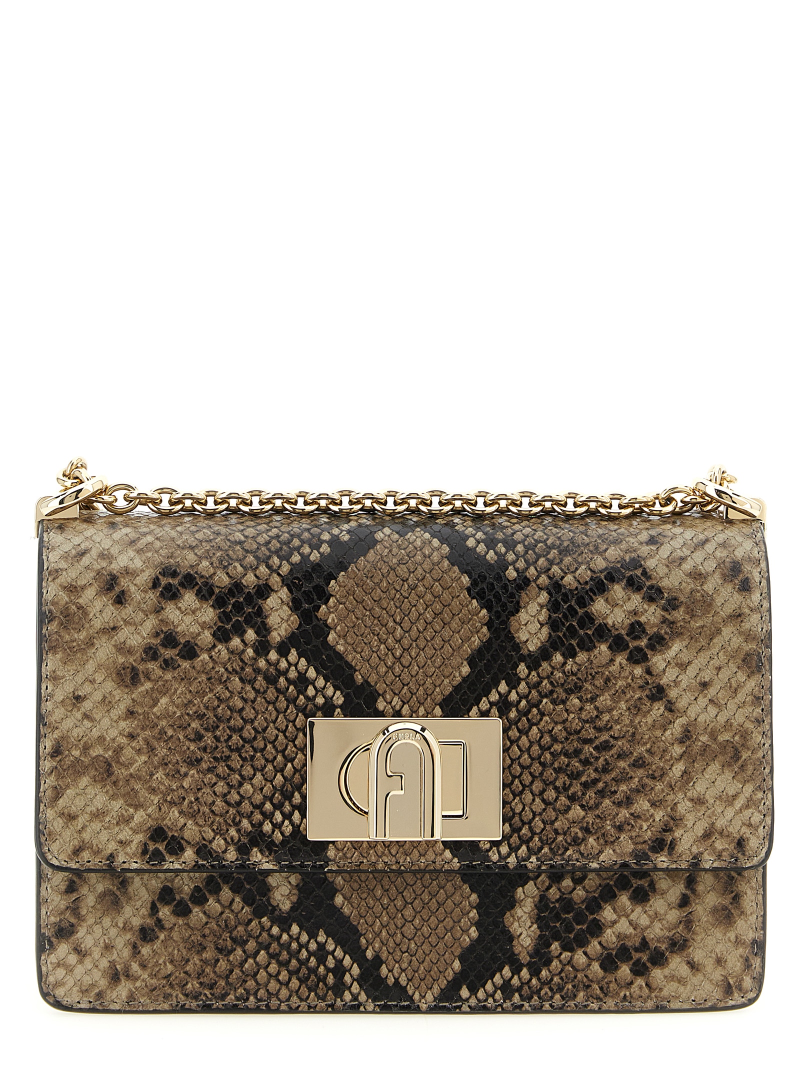 Furla Gray Goatskin Crossbody Bag Furla Gray Goatskin Crossbody Bag