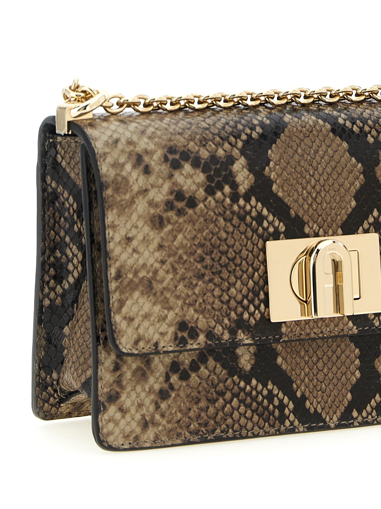 Furla Gray Goatskin Crossbody Bag Furla Gray Goatskin Crossbody Bag - Image 3