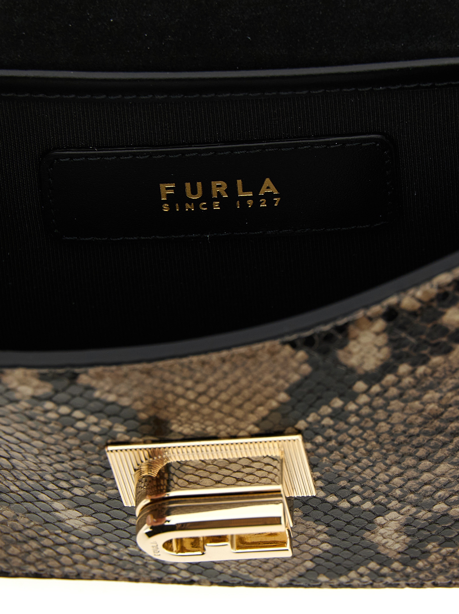 Furla Gray Goatskin Crossbody Bag Furla Gray Goatskin Crossbody Bag - Image 4