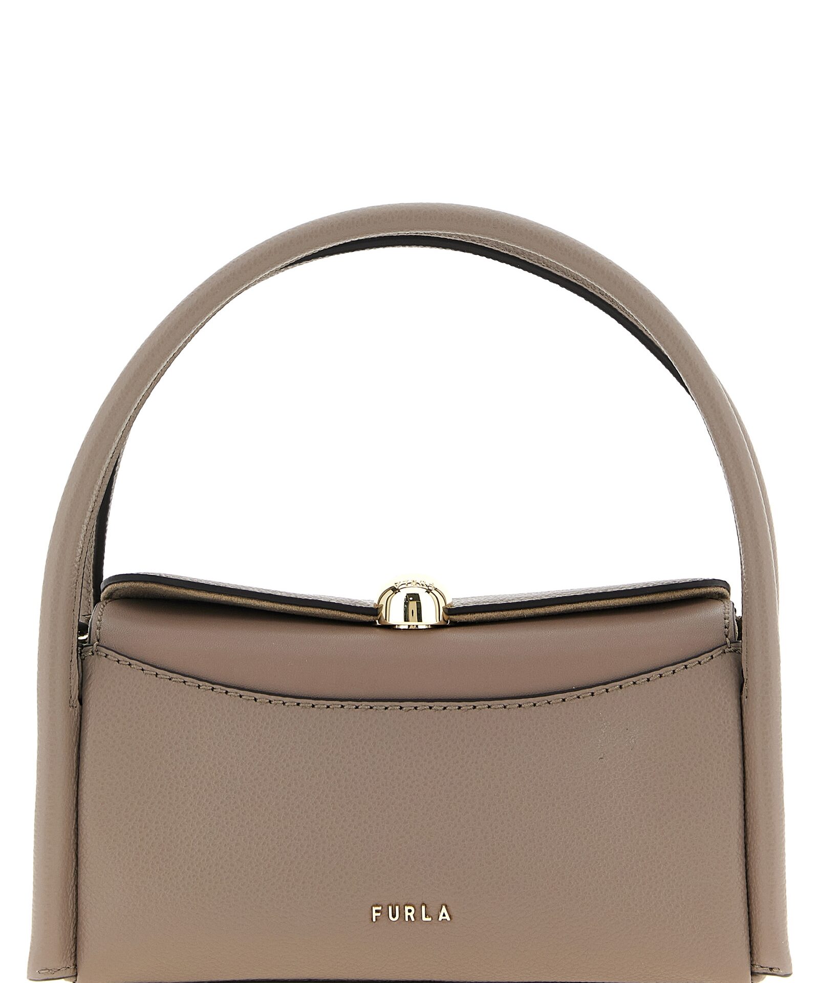 Furla Gray Calfskin Handbag