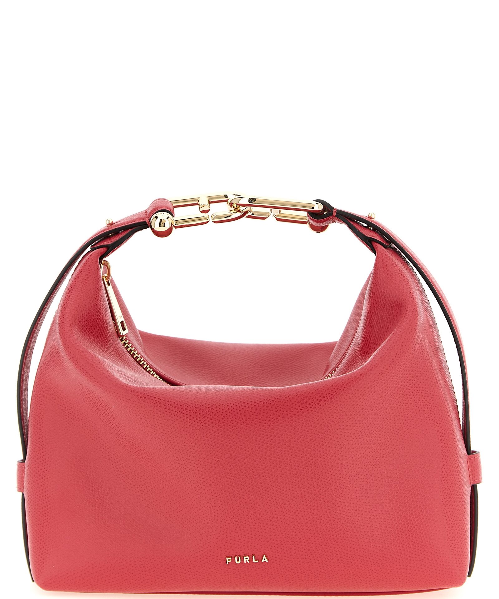 Furla Fuchsia Calfskin Shoulder Bag