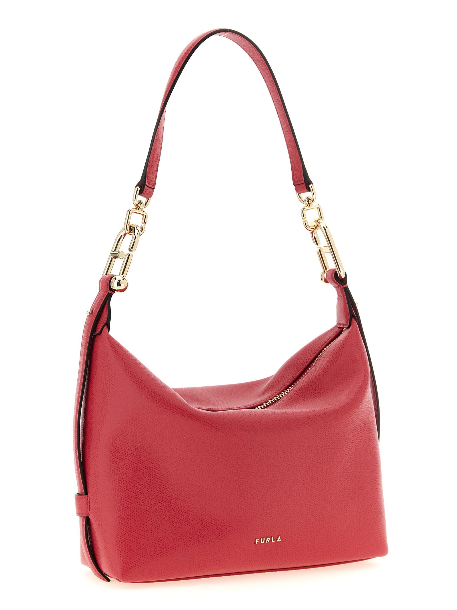 Furla Fuchsia Calfskin Shoulder Bag Furla Fuchsia Calfskin Shoulder Bag - Image 3
