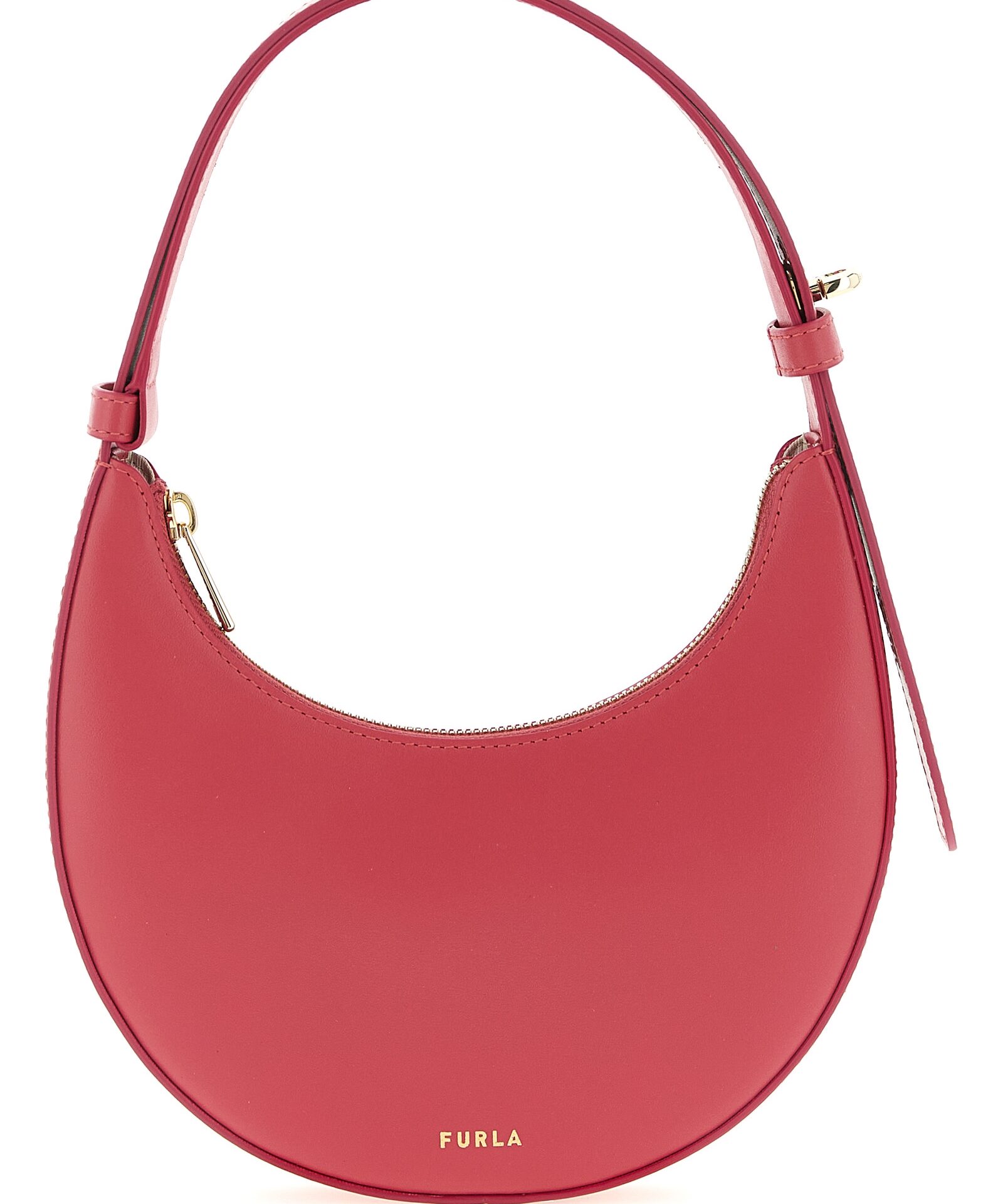Furla Fuchsia Calfskin Shoulder Bag