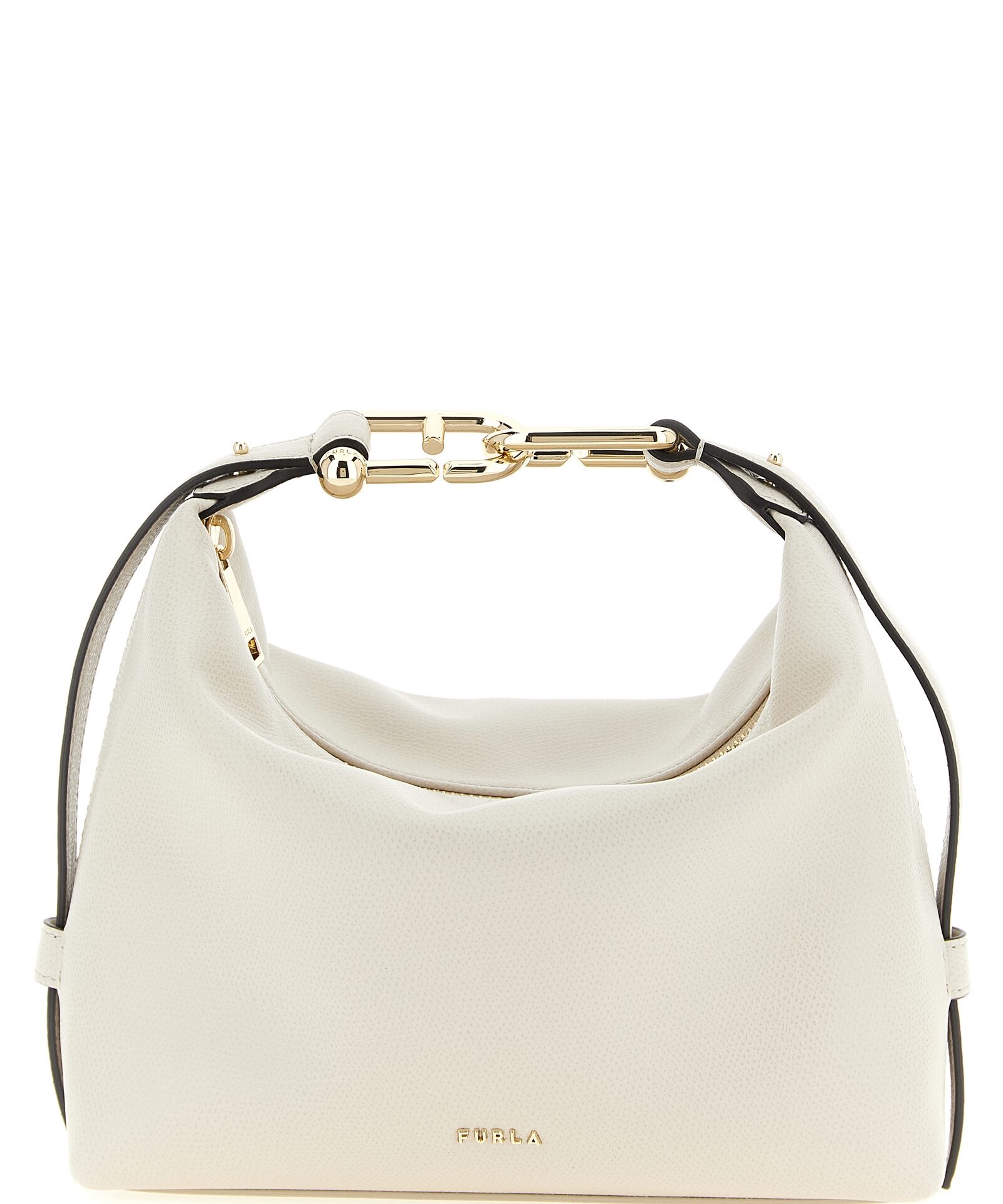 Furla White Calfskin Shoulder Bag