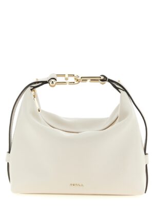Furla White Calfskin Shoulder Bag