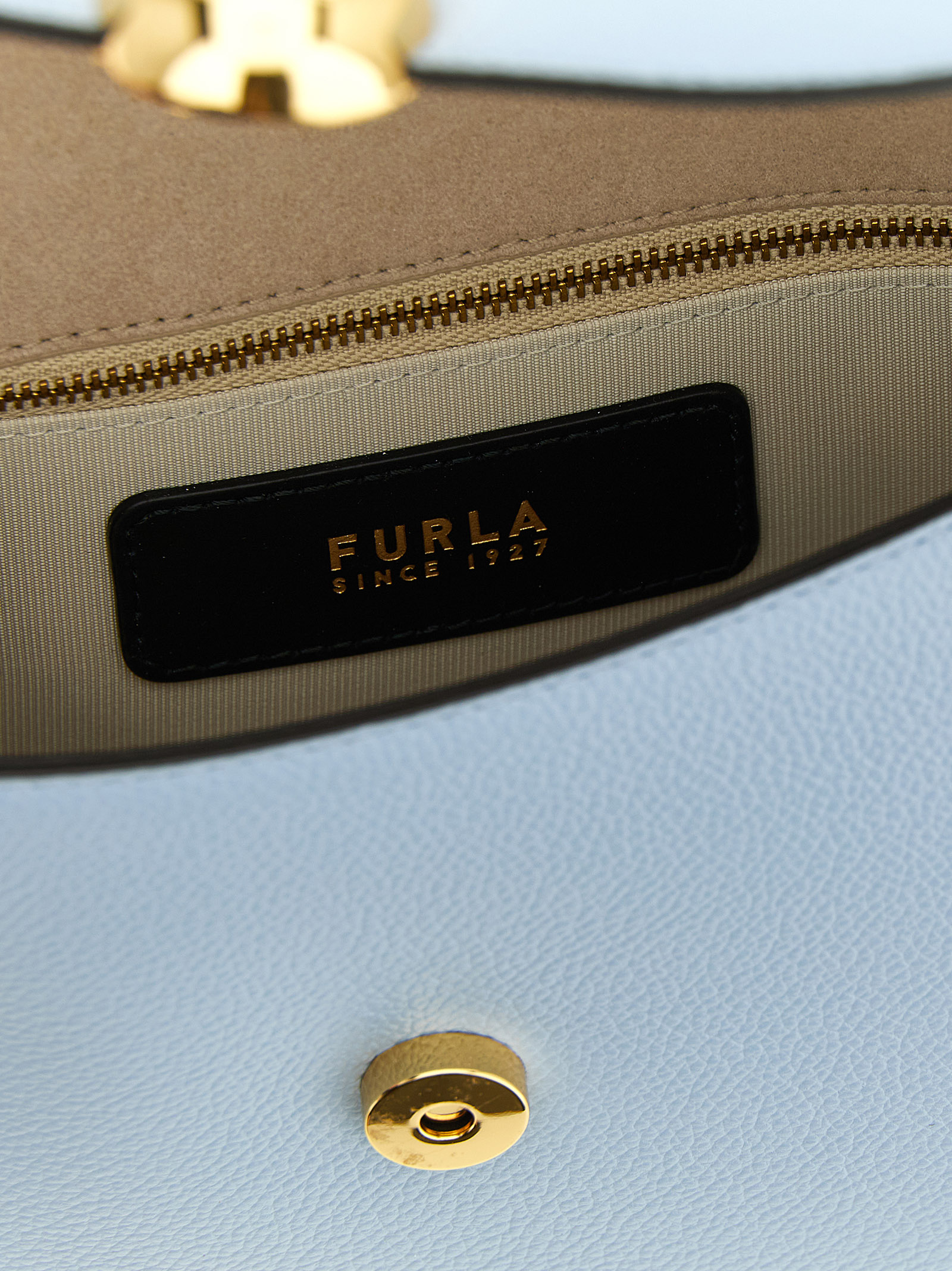 Furla Blue Calfskin Crossbody Bag Furla Blue Calfskin Crossbody Bag - Image 4