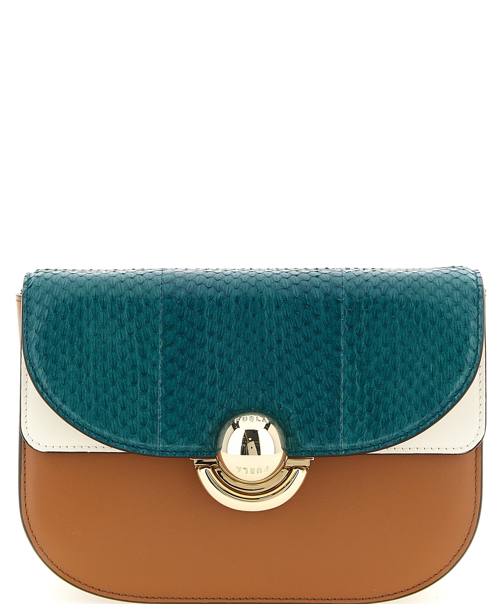 Furla Multicolor Lamb Leather Crossbody Bag