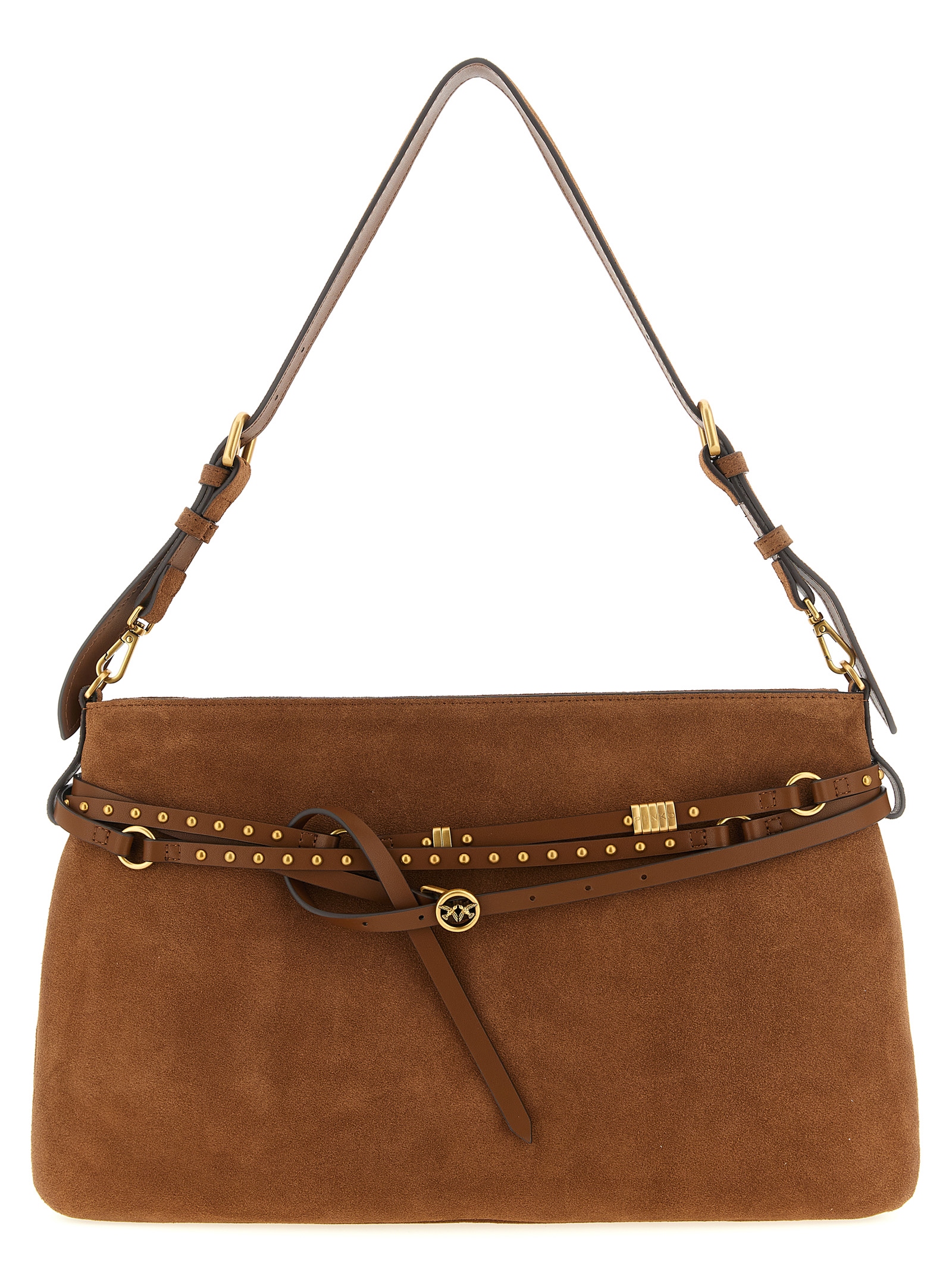 PINKO Brown Cowhide Shoulder Bag PINKO Brown Cowhide Shoulder Bag
