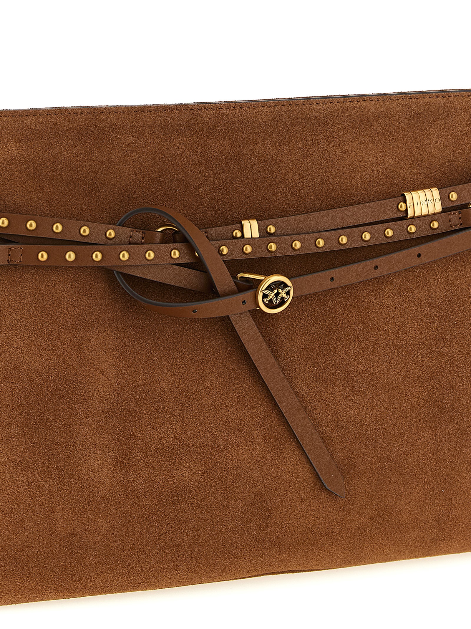 PINKO Brown Cowhide Shoulder Bag PINKO Brown Cowhide Shoulder Bag - Image 3