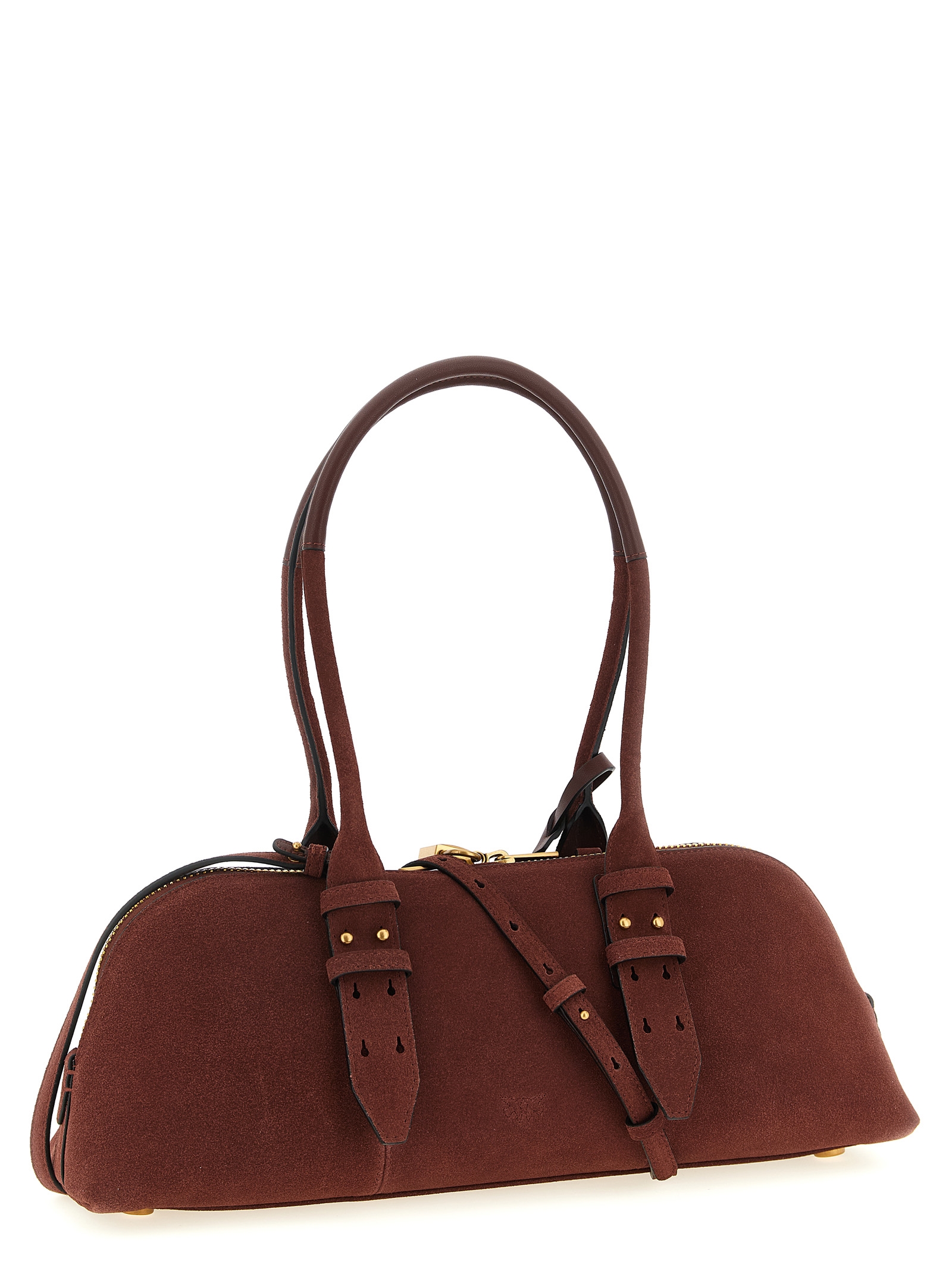 PINKO Bordeaux Cowhide Shoulder Bag PINKO Bordeaux Cowhide Shoulder Bag - Image 2