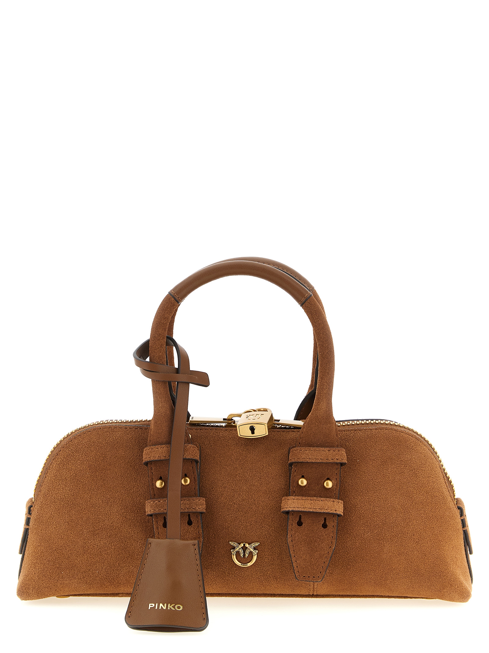 PINKO Brown Cowhide Shoulder Bag PINKO Brown Cowhide Shoulder Bag