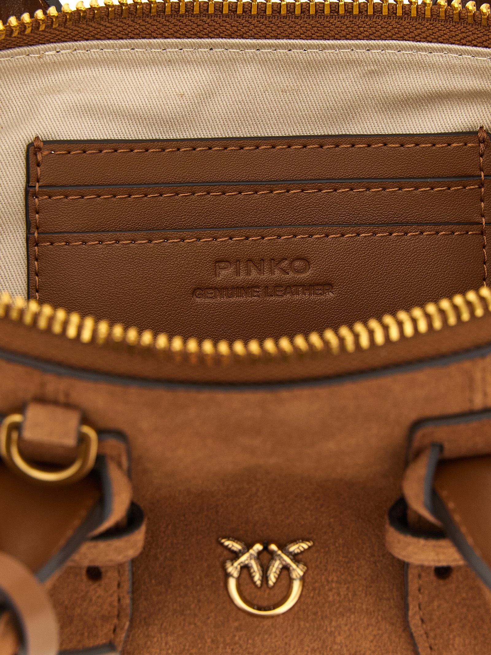 PINKO Brown Cowhide Shoulder Bag PINKO Brown Cowhide Shoulder Bag - Image 4