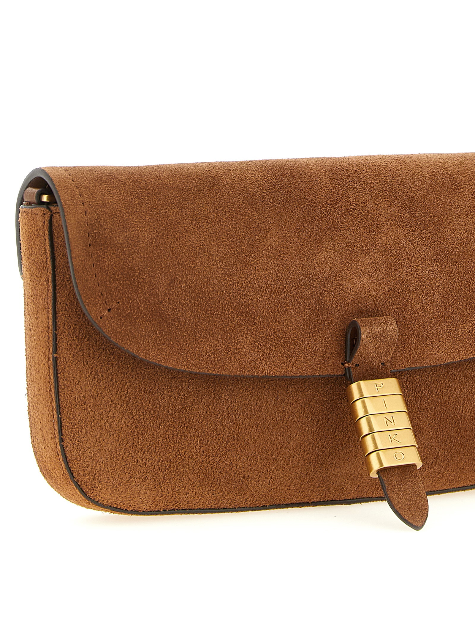 PINKO Brown Cowhide Shoulder Bag PINKO Brown Cowhide Shoulder Bag - Image 3
