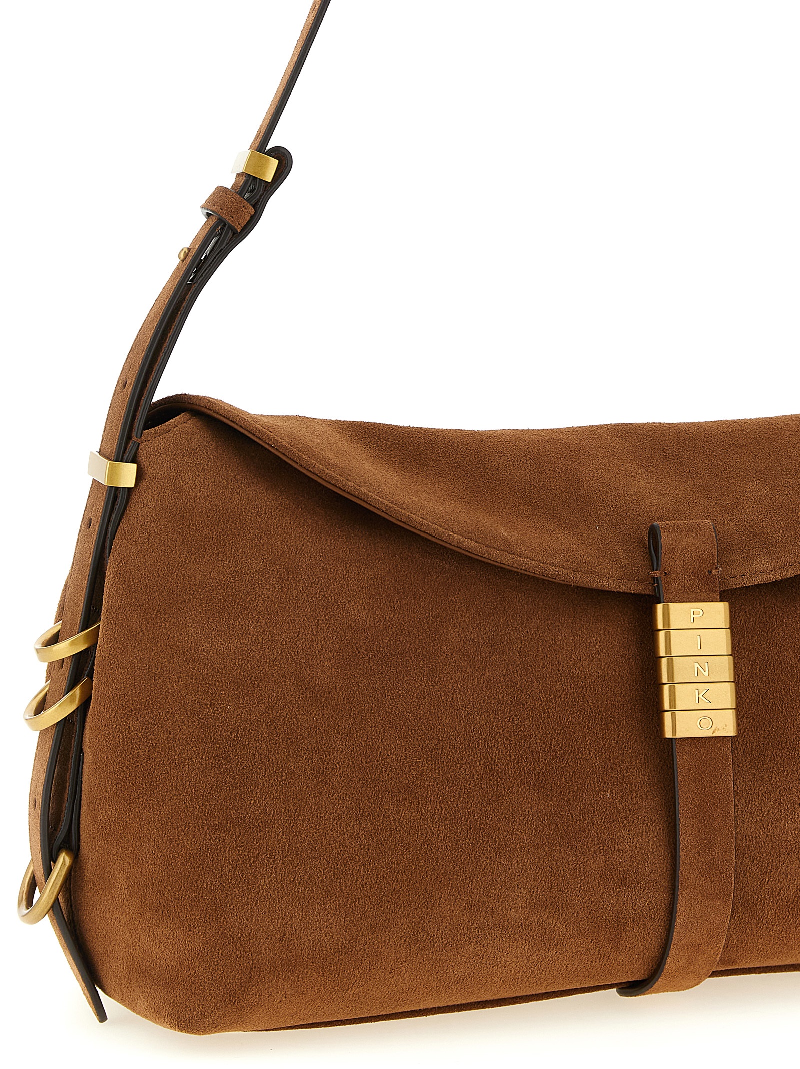 PINKO Brown Cowhide Shoulder Bag PINKO Brown Cowhide Shoulder Bag - Image 3
