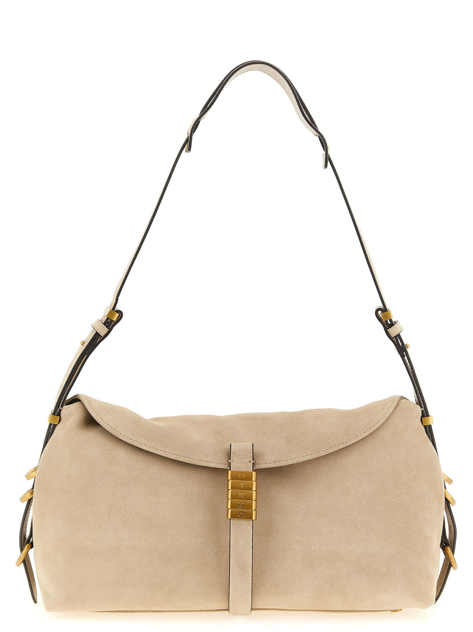 PINKO Beige Cowhide Shoulder Bag PINKO Beige Cowhide Shoulder Bag