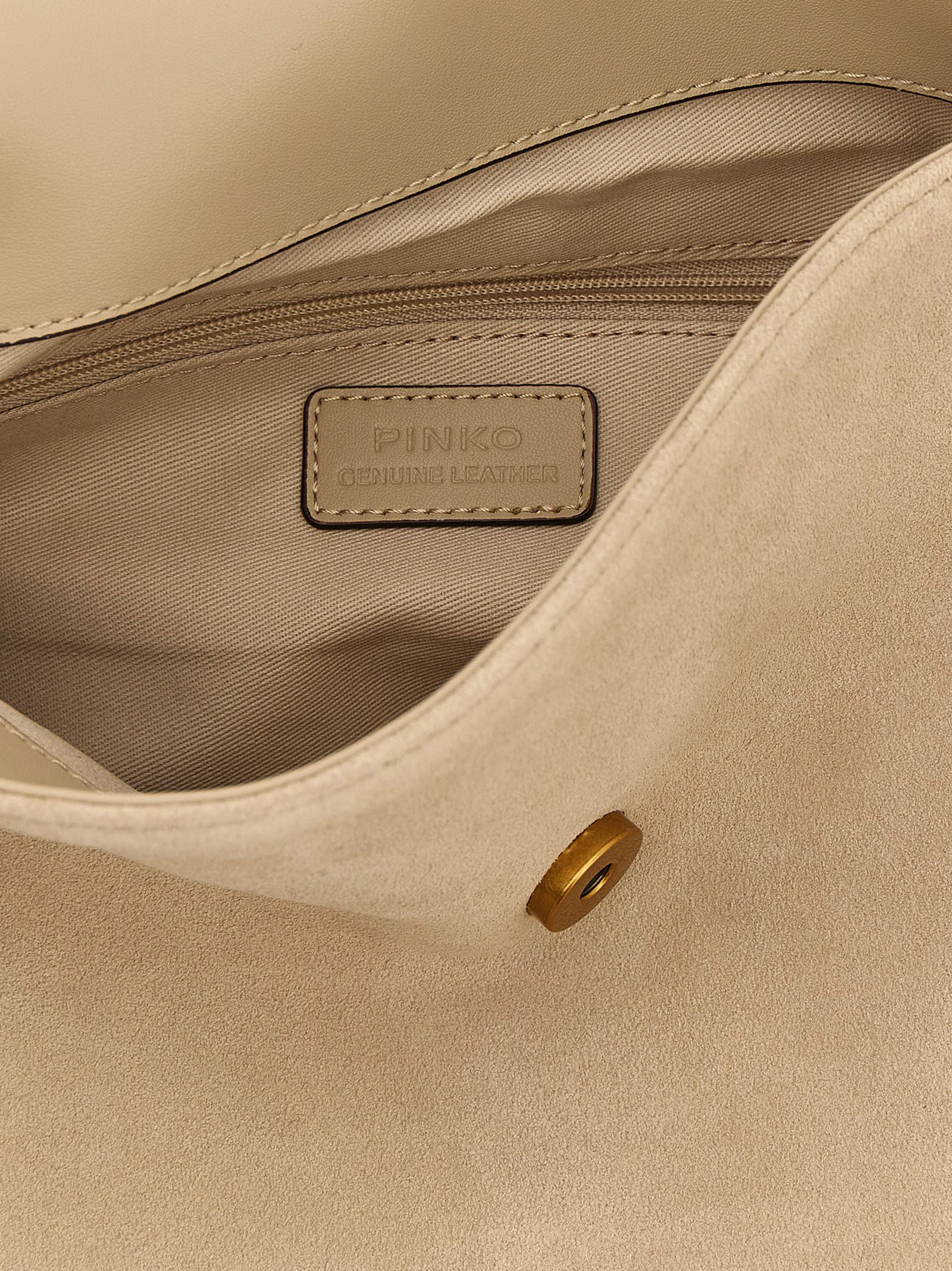 PINKO Beige Cowhide Shoulder Bag PINKO Beige Cowhide Shoulder Bag - Image 4