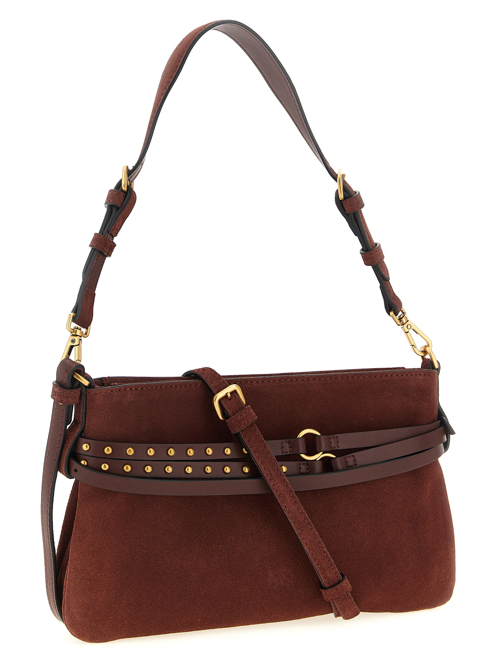 PINKO Bordeaux Lamb Leather Shoulder Bag PINKO Bordeaux Lamb Leather Shoulder Bag - Image 2