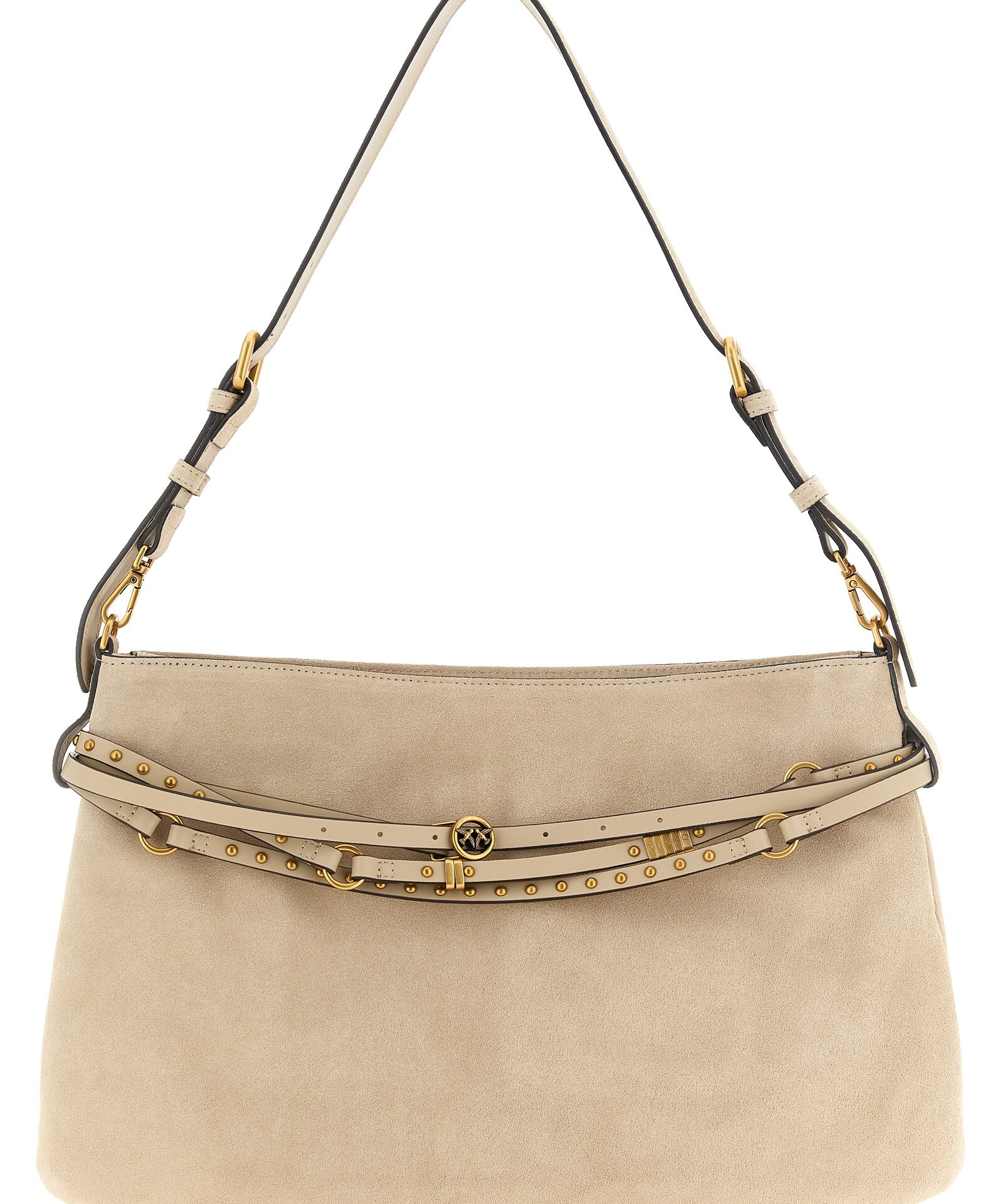 PINKO Beige Cowhide Shoulder Bag
