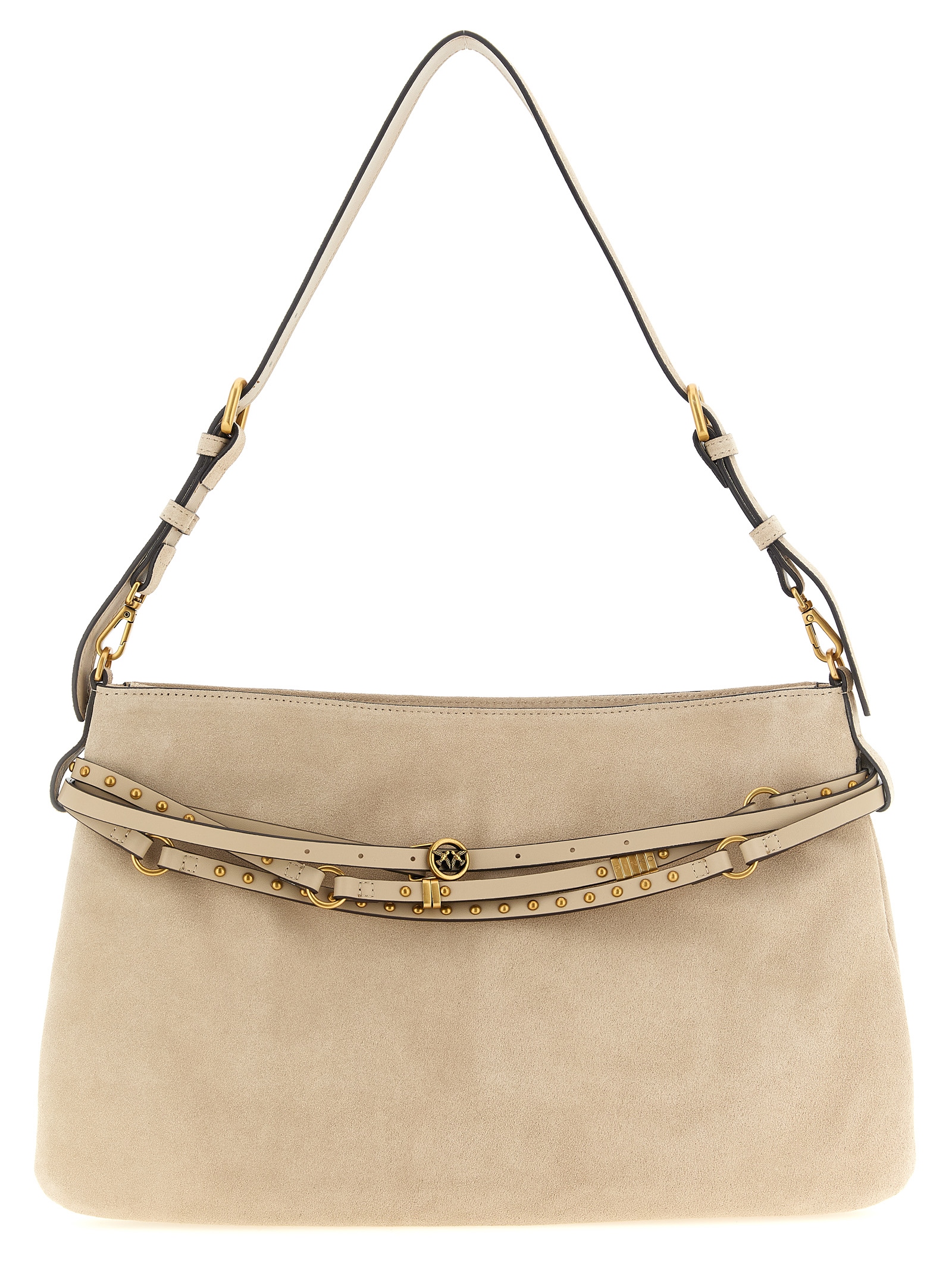 PINKO Beige Cowhide Shoulder Bag PINKO Beige Cowhide Shoulder Bag