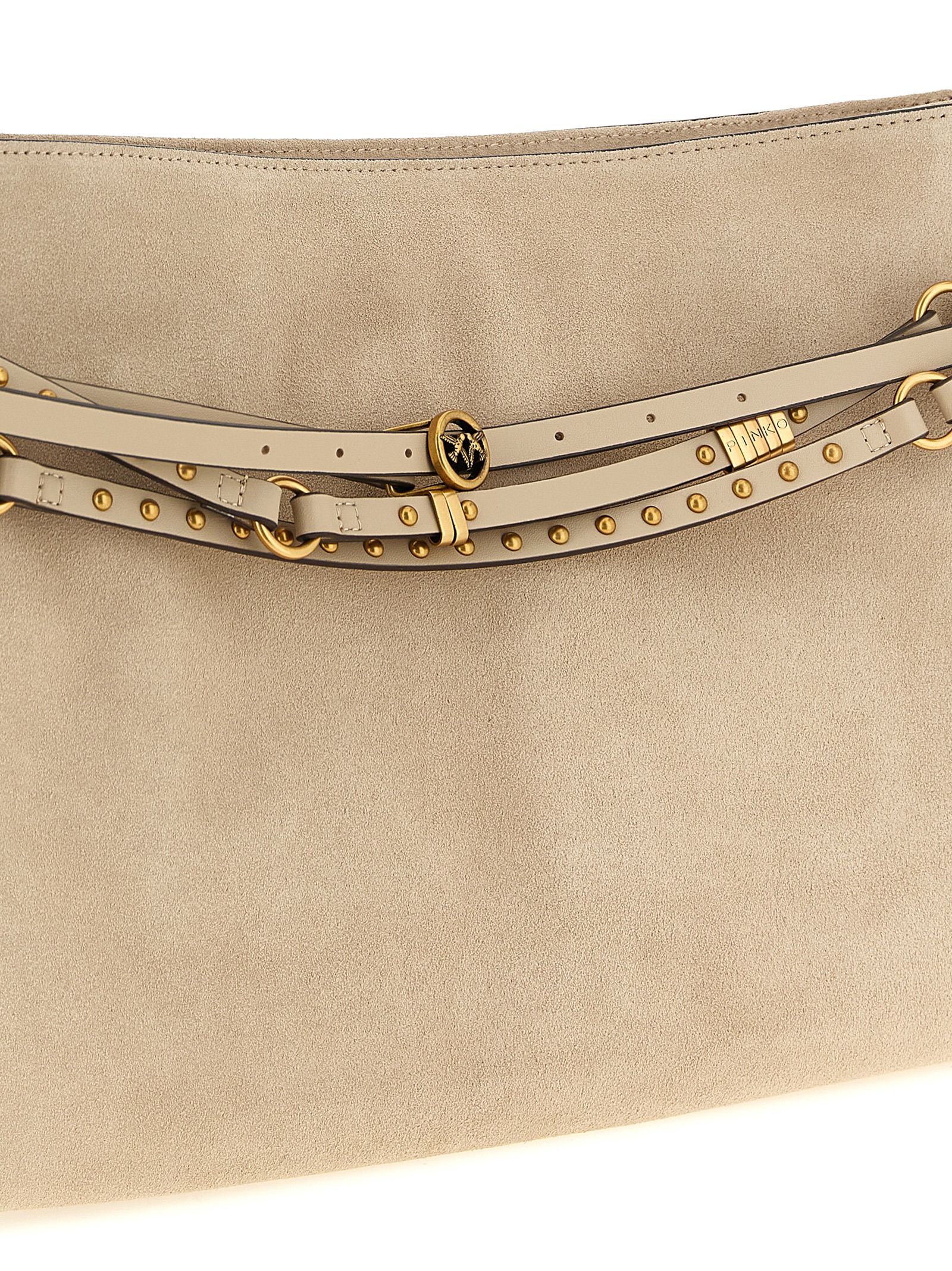 PINKO Beige Cowhide Shoulder Bag PINKO Beige Cowhide Shoulder Bag - Image 3