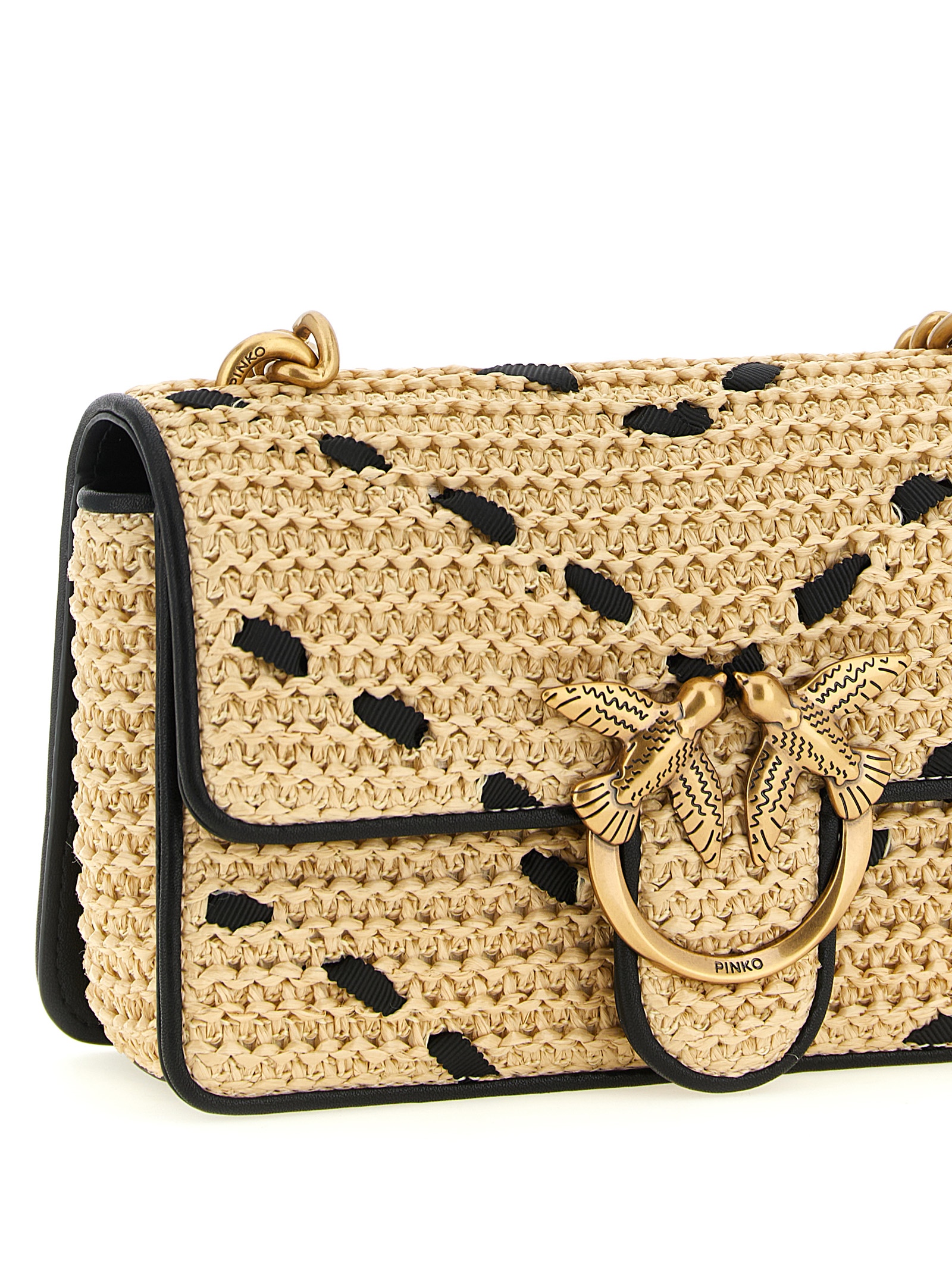 PINKO Beige Cowhide Crossbody Bag PINKO Beige Cowhide Crossbody Bag - Image 3