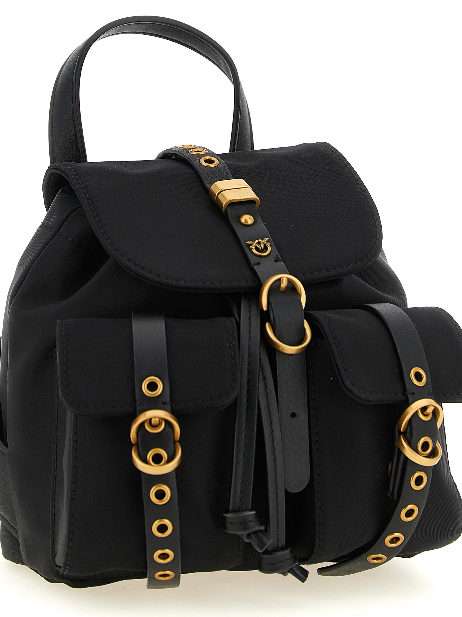 PINKO Black Polyamide Backpack PINKO Black Polyamide Backpack - Image 3