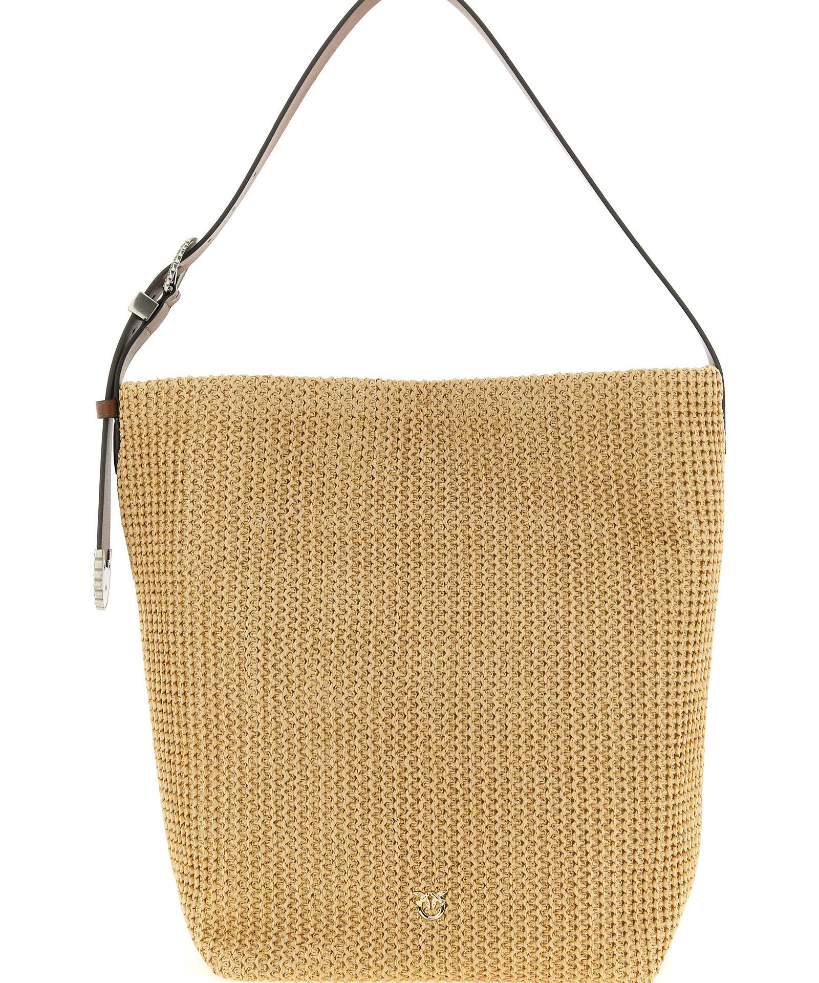 PINKO Beige Cowhide Shoulder Bag