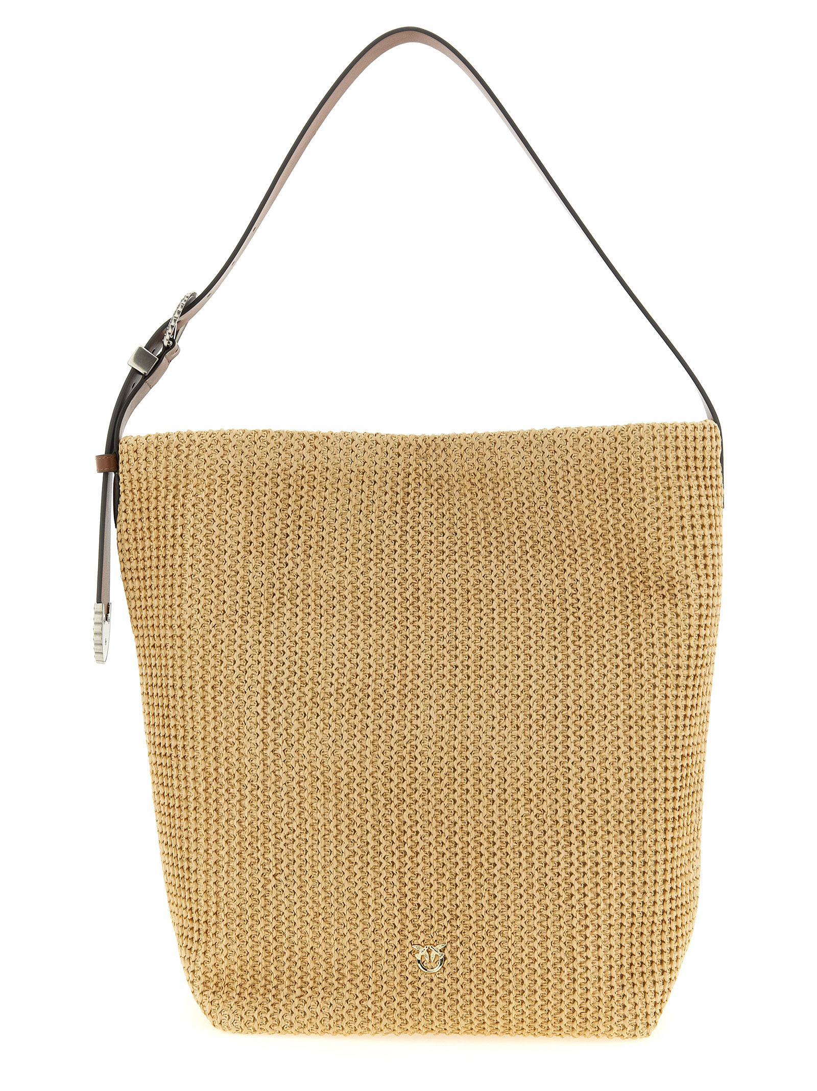 PINKO Beige Cowhide Shoulder Bag PINKO Beige Cowhide Shoulder Bag