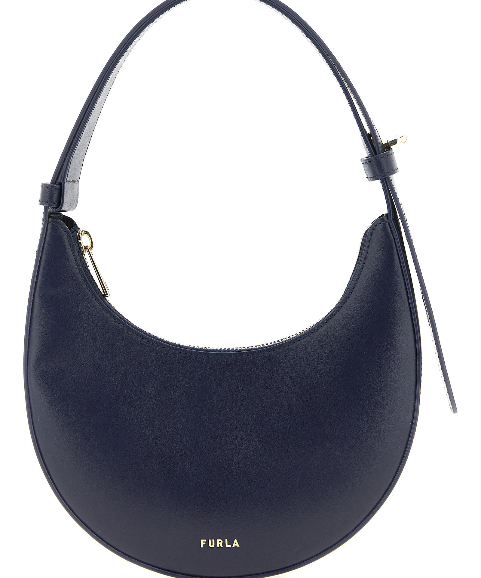 Furla Blue Calfskin Shoulder Bag