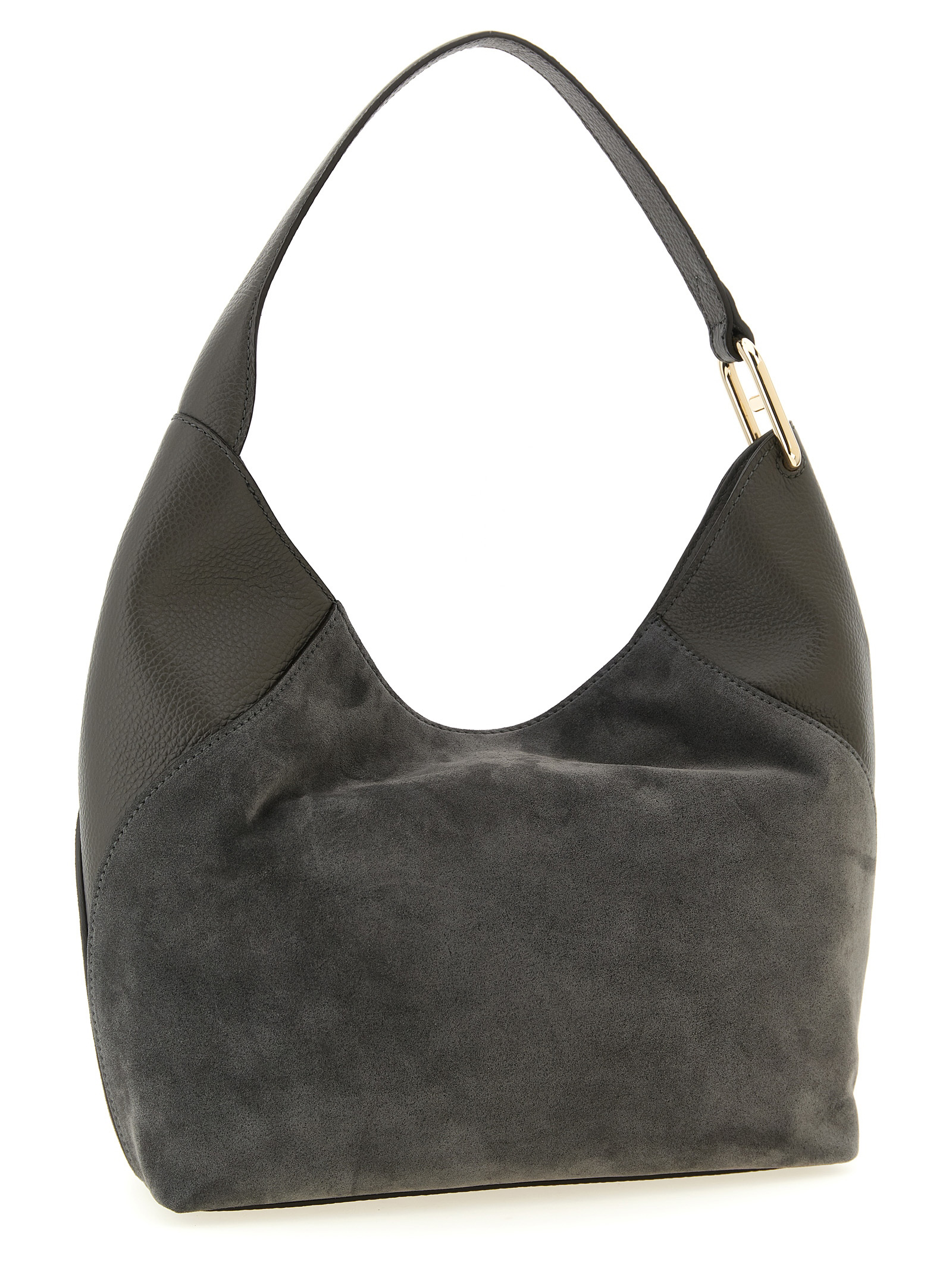 Furla Gray Calfskin Shoulder Bag Furla Gray Calfskin Shoulder Bag - Image 2