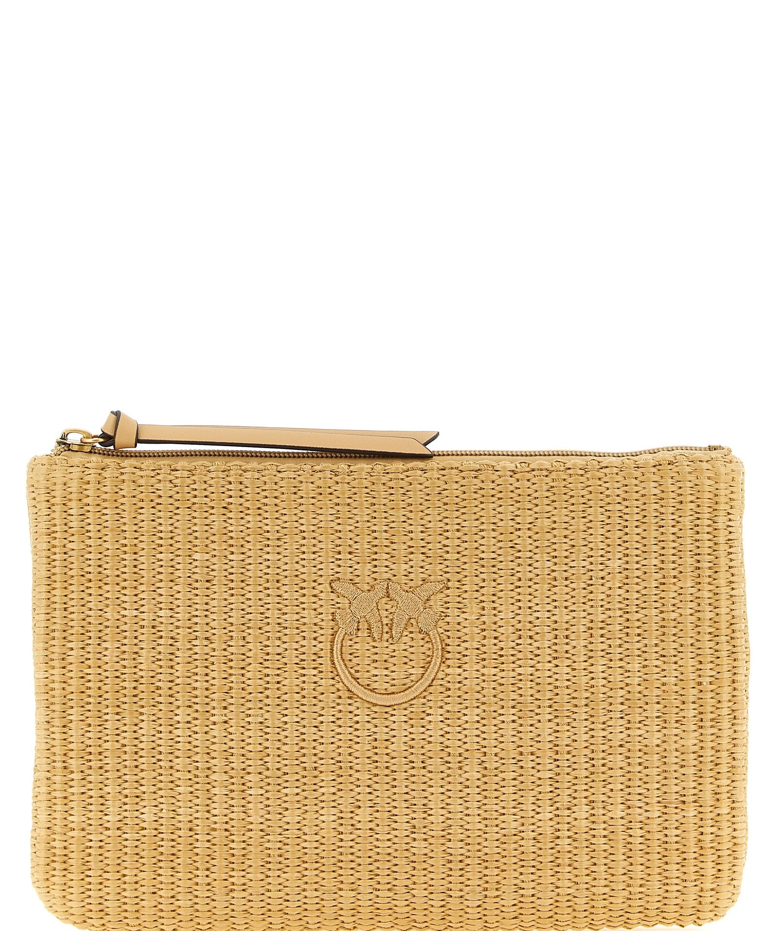 PINKO Beige Polypropylene Clutch Bag
