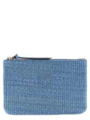 PINKO Blue Polypropylene Clutch Bag