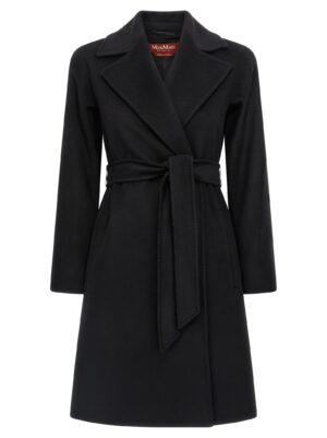 Max Mara Black Virgin Wool Coat