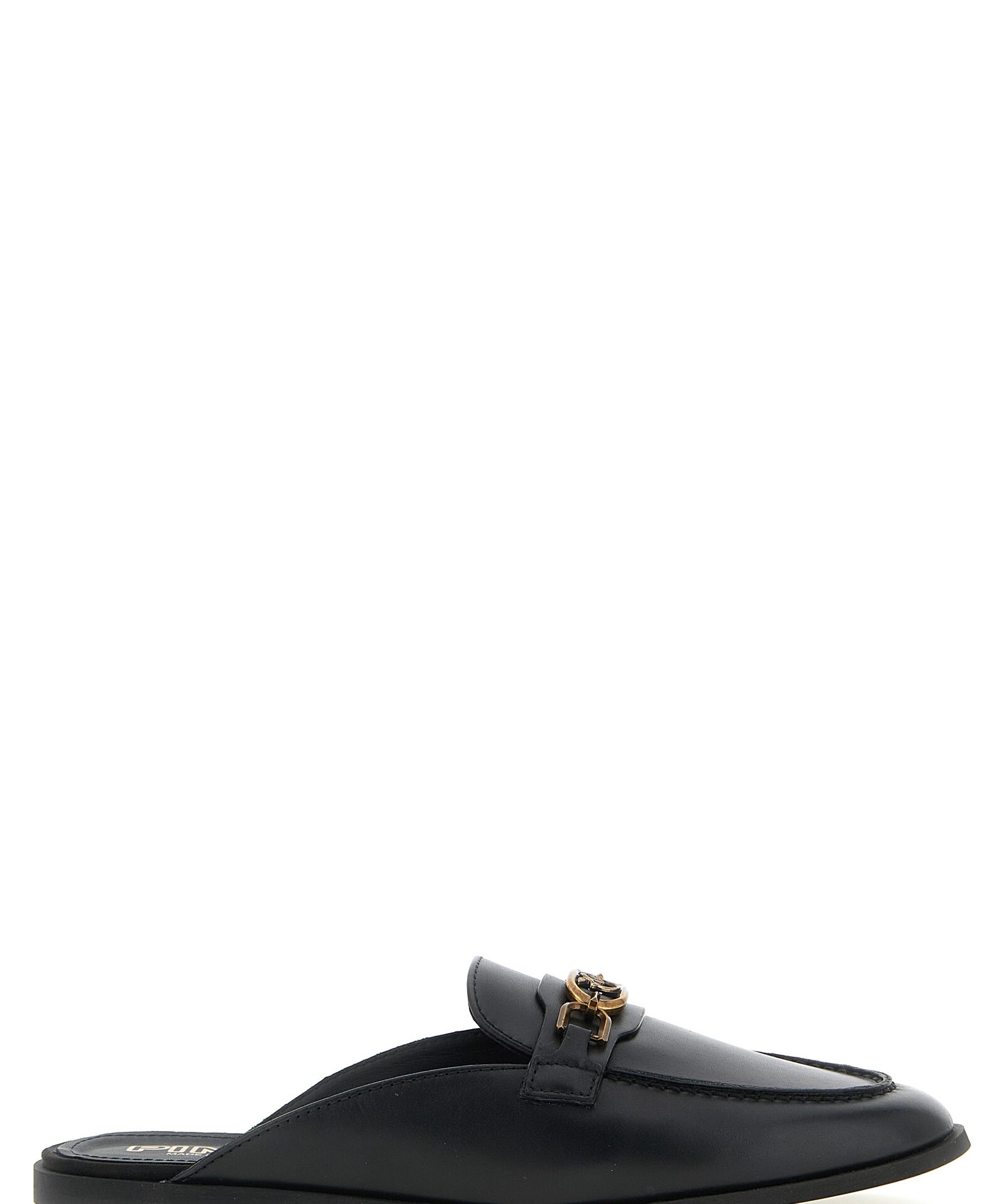 PINKO Black Calfskin Slides