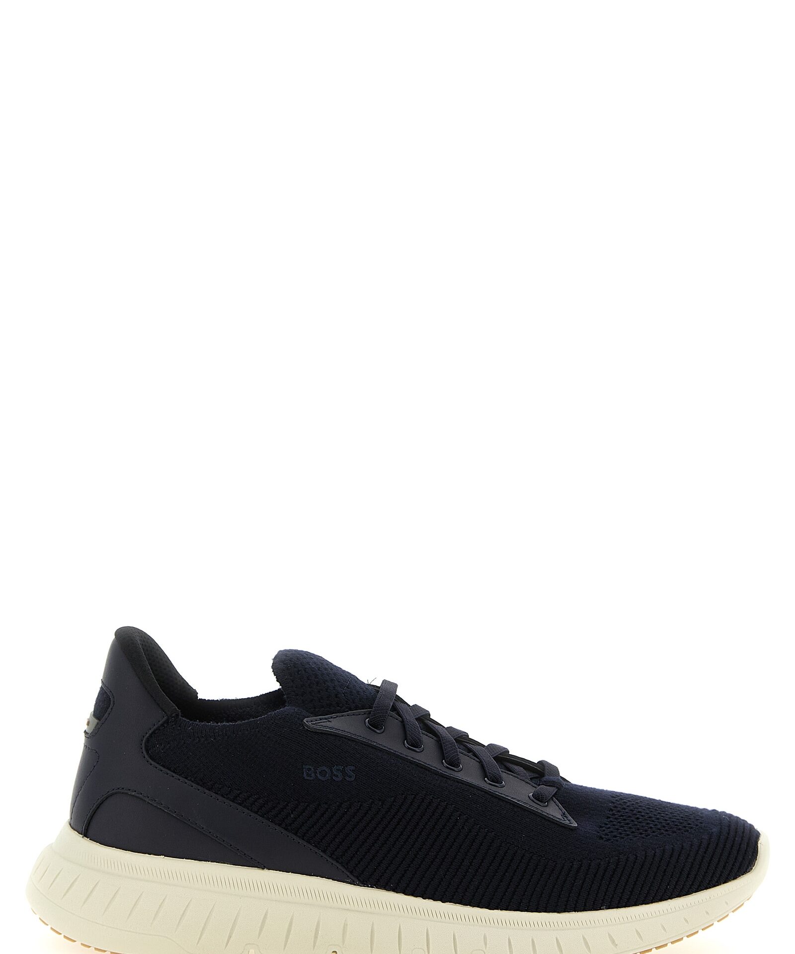 Hugo Boss Blue Cowhide Athletic Sneakers