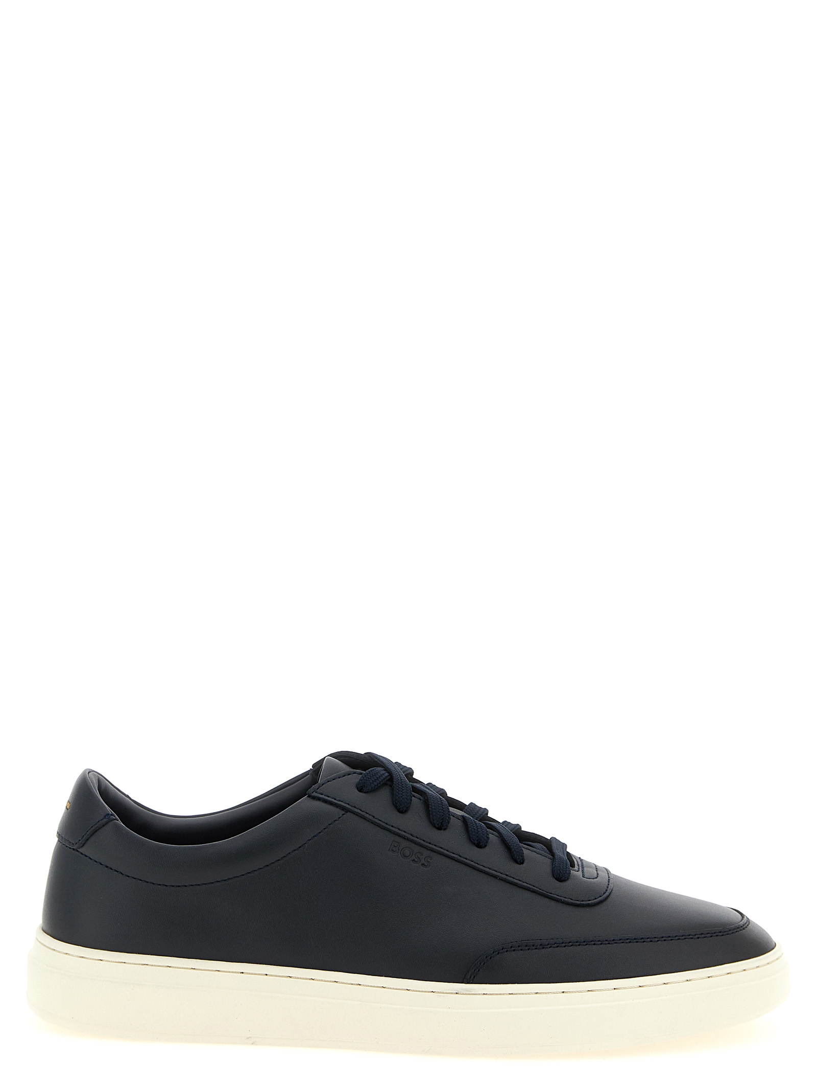 Hugo Boss Blue Cowhide Low Top Sneakers Hugo Boss Blue Cowhide Low Top Sneakers