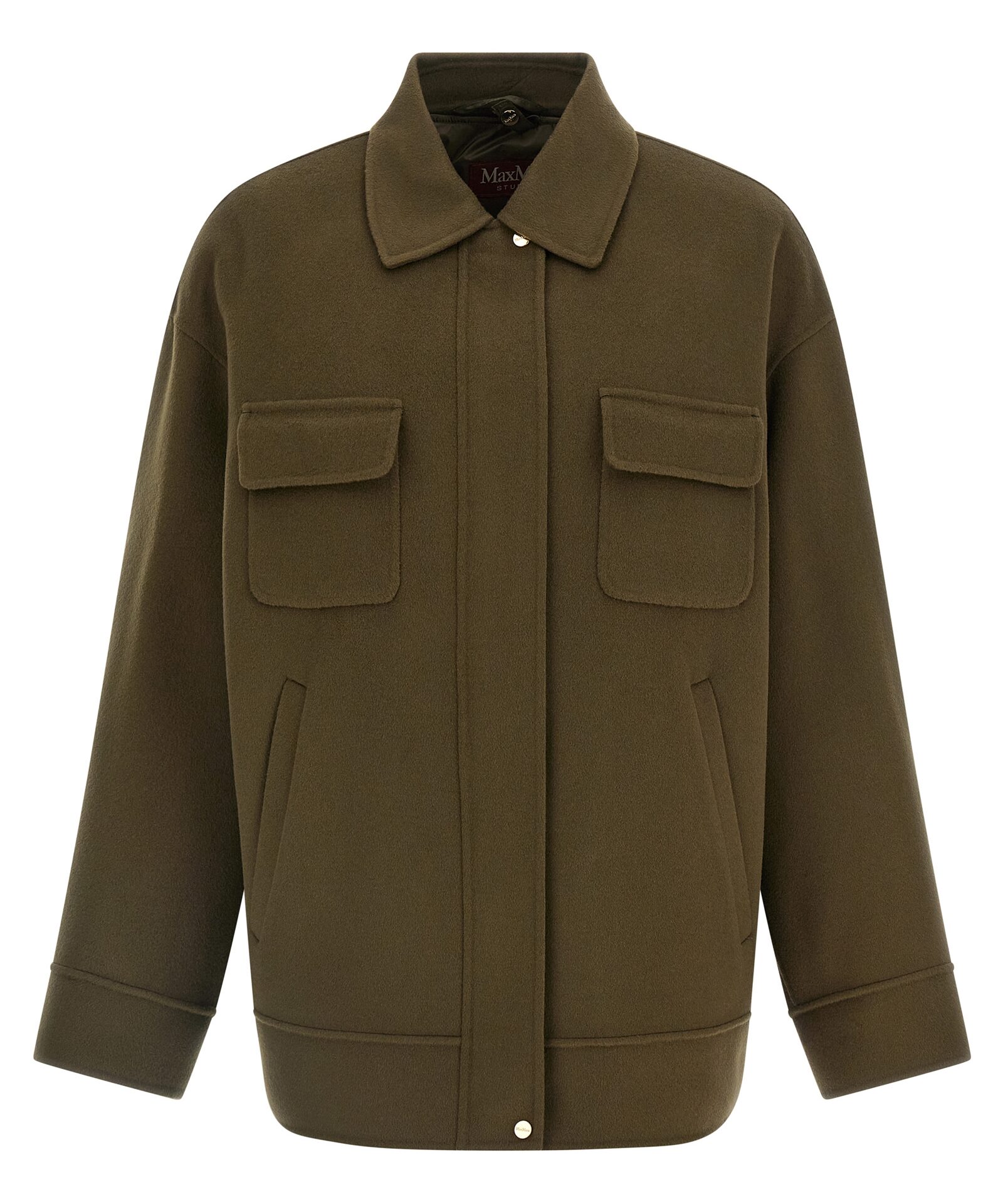 Max Mara Bicolor Virgin Wool Coat