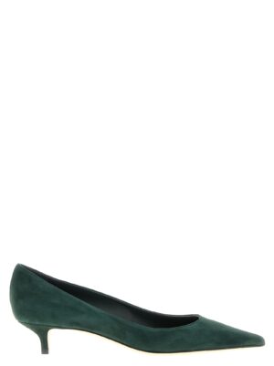 Jimmy Choo Bicolor Leather Mid Heel Pumps
