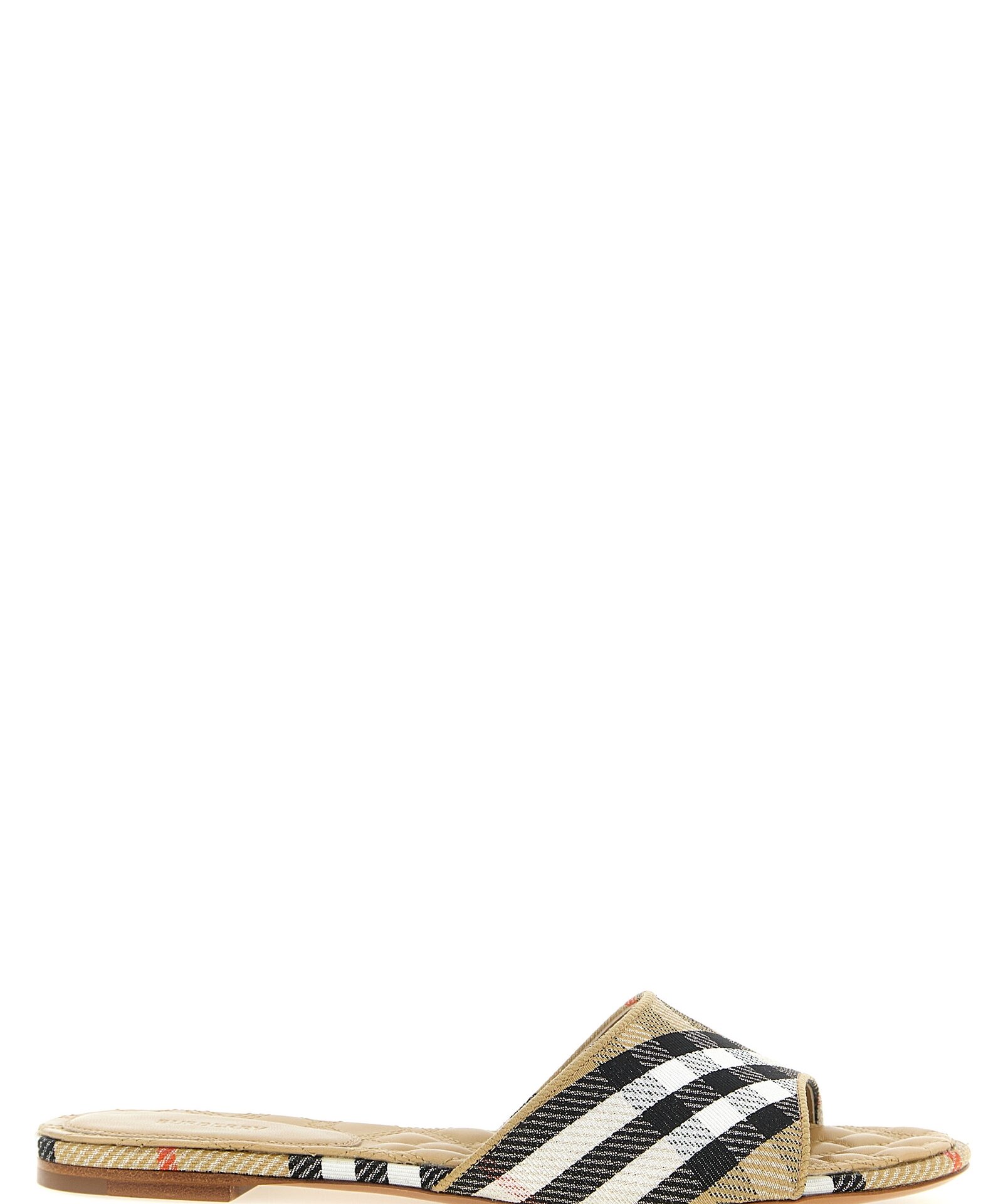 Burberry Beige Polyester Slides