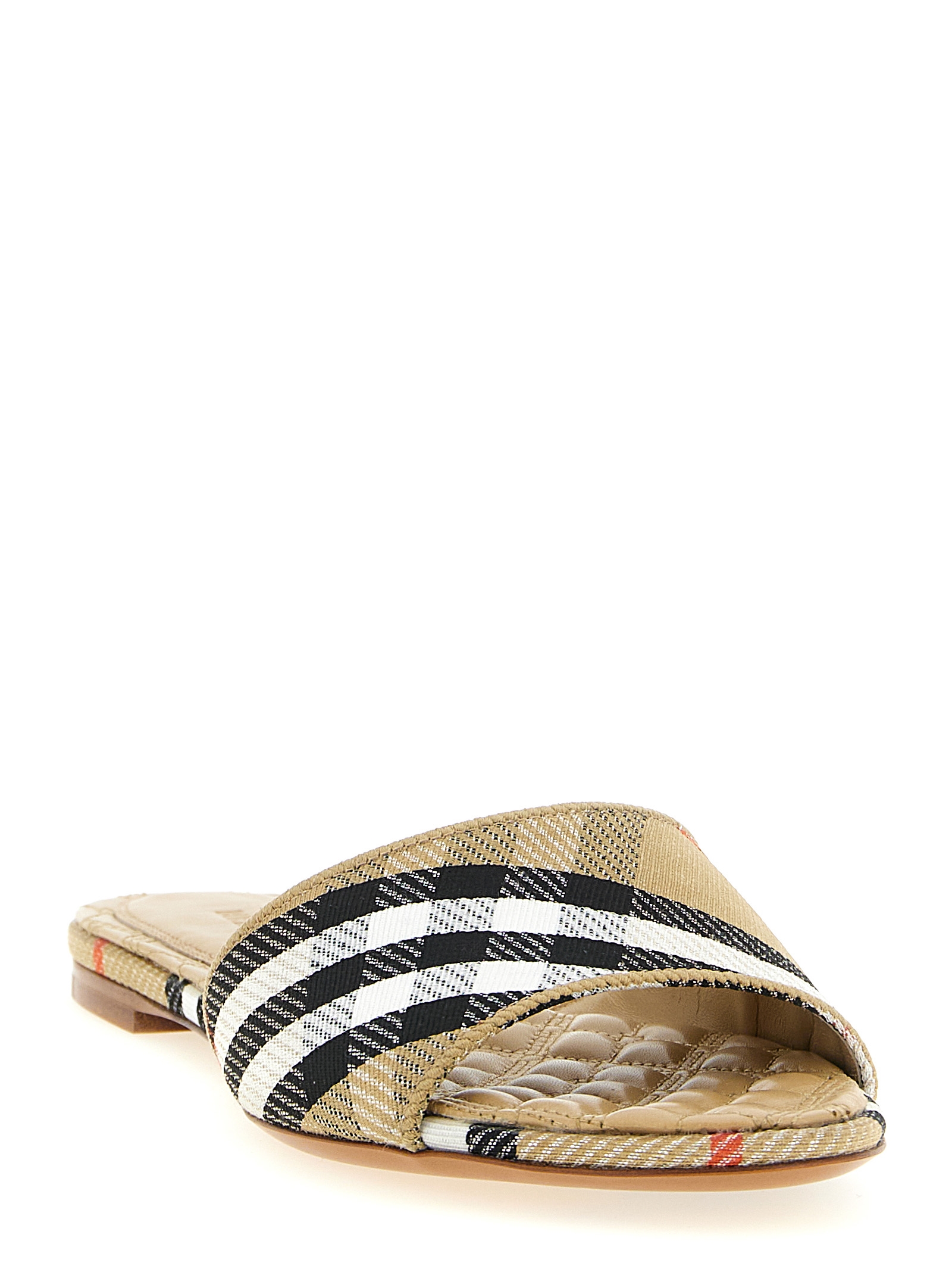 Burberry Beige Polyester Slides Burberry Beige Polyester Slides - Image 2