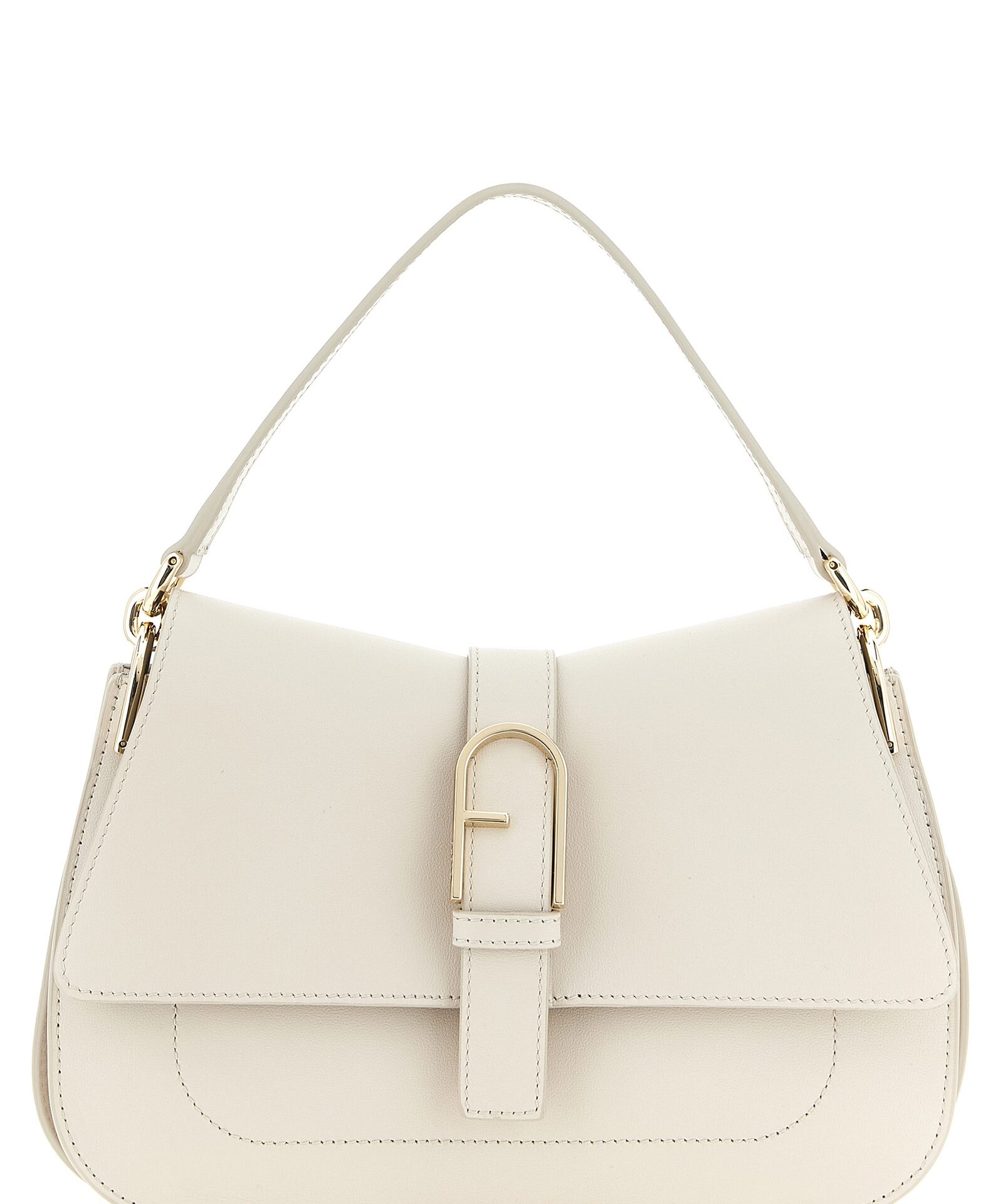 Furla Beige Calfskin Shoulder Bag
