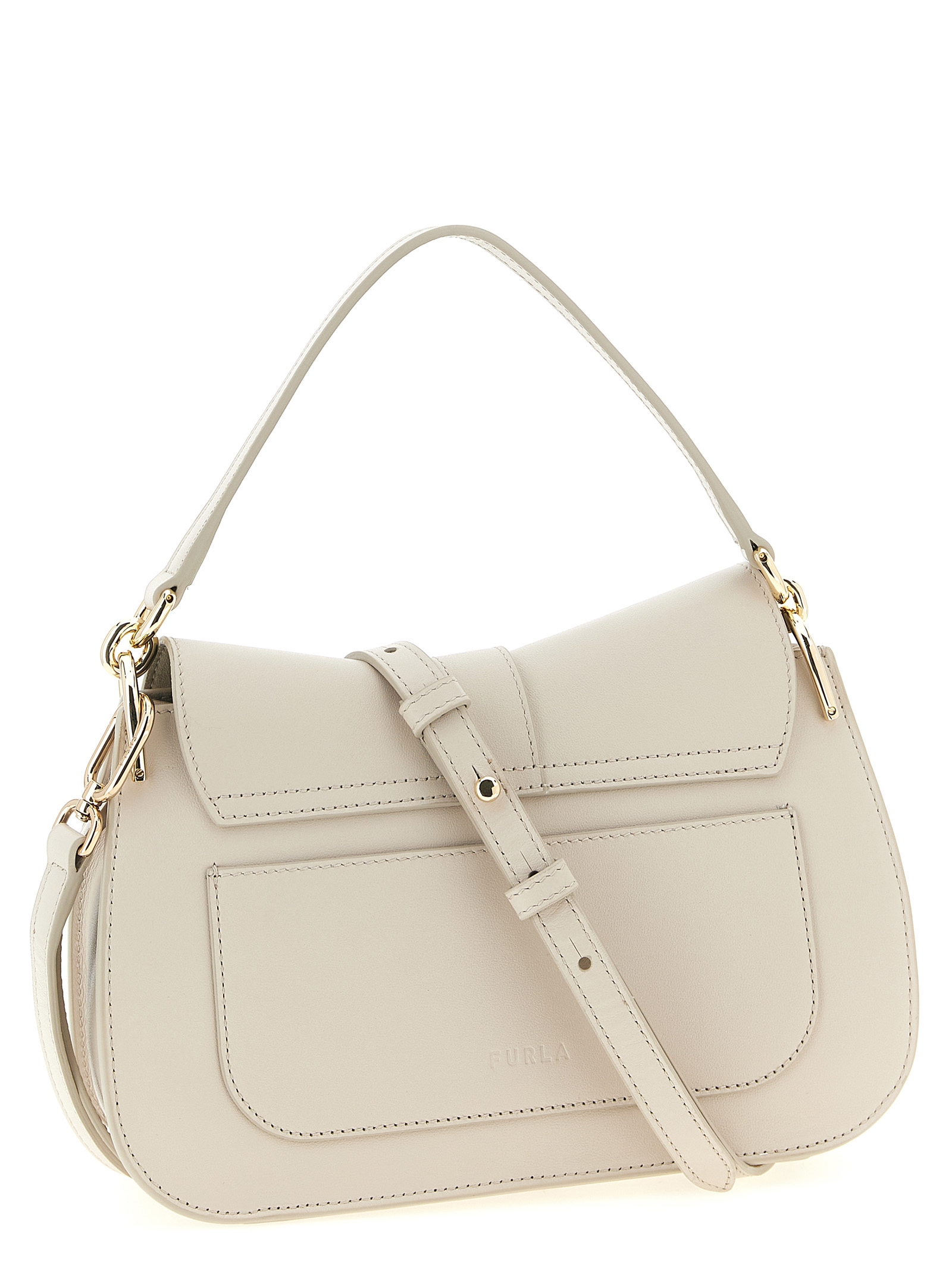 Furla dvispalvė odinė rankinė per petį Furla dvispalvė odinė rankinė per petį - Image 2