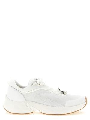 Jimmy Choo White Tencel Athletic Sneakers