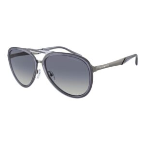 Emporio Armani Blue Metal Sunglasses