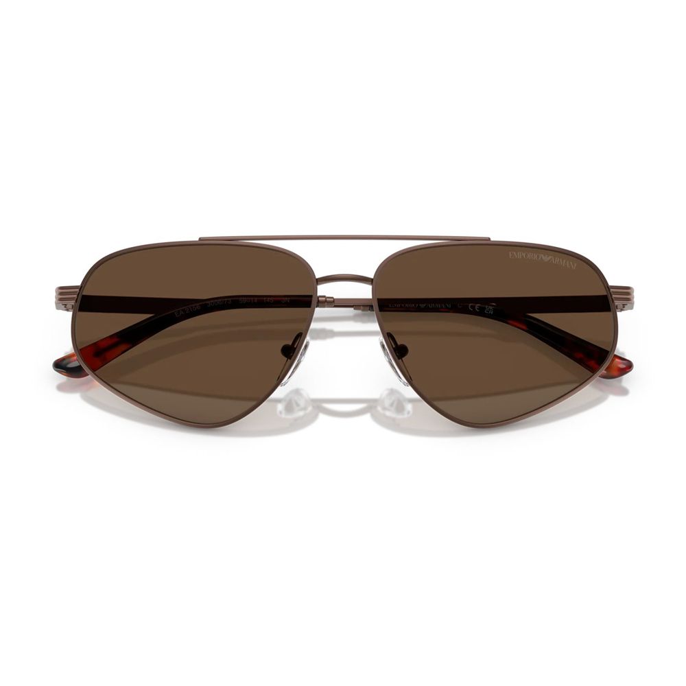 Emporio Armani Brown Metal Sunglasses Emporio Armani Brown Metal Sunglasses - Image 2